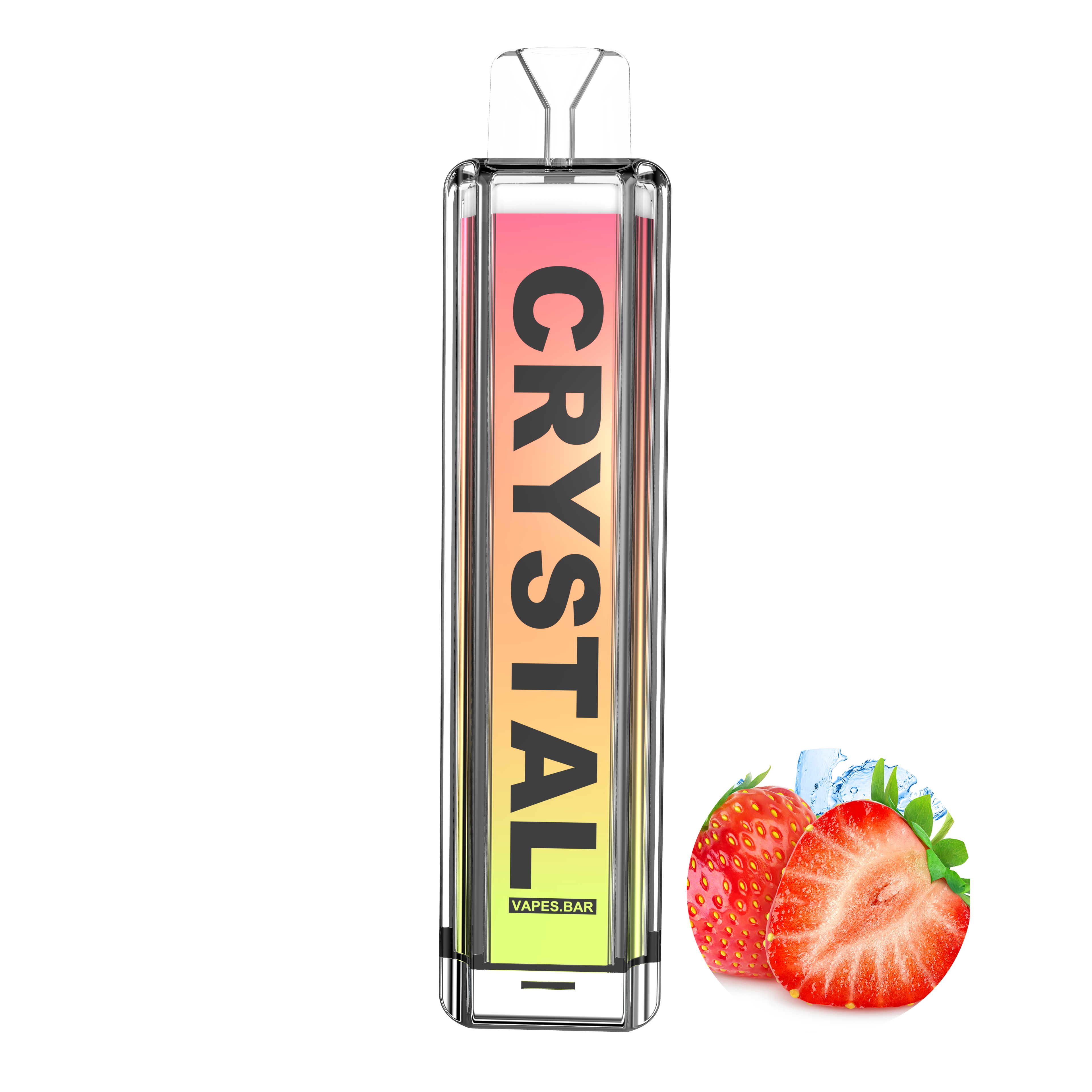 Strawberry Burst Crystal 5000 Puffs Disposable Vape Device -VAPES.BAR