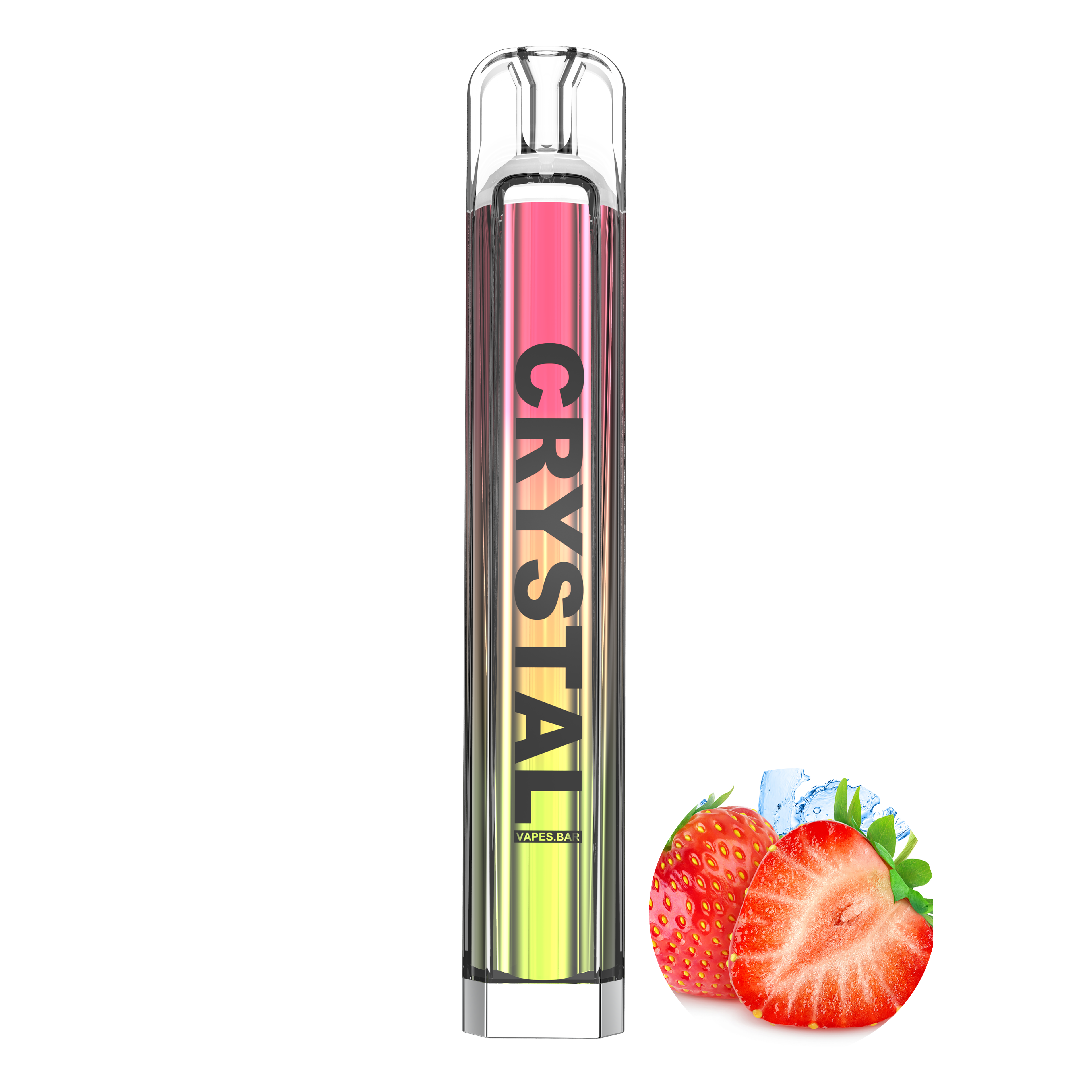 Strawberry Burst Crystal 600 Puffs Disposable Pod Device-VAPES.BAR