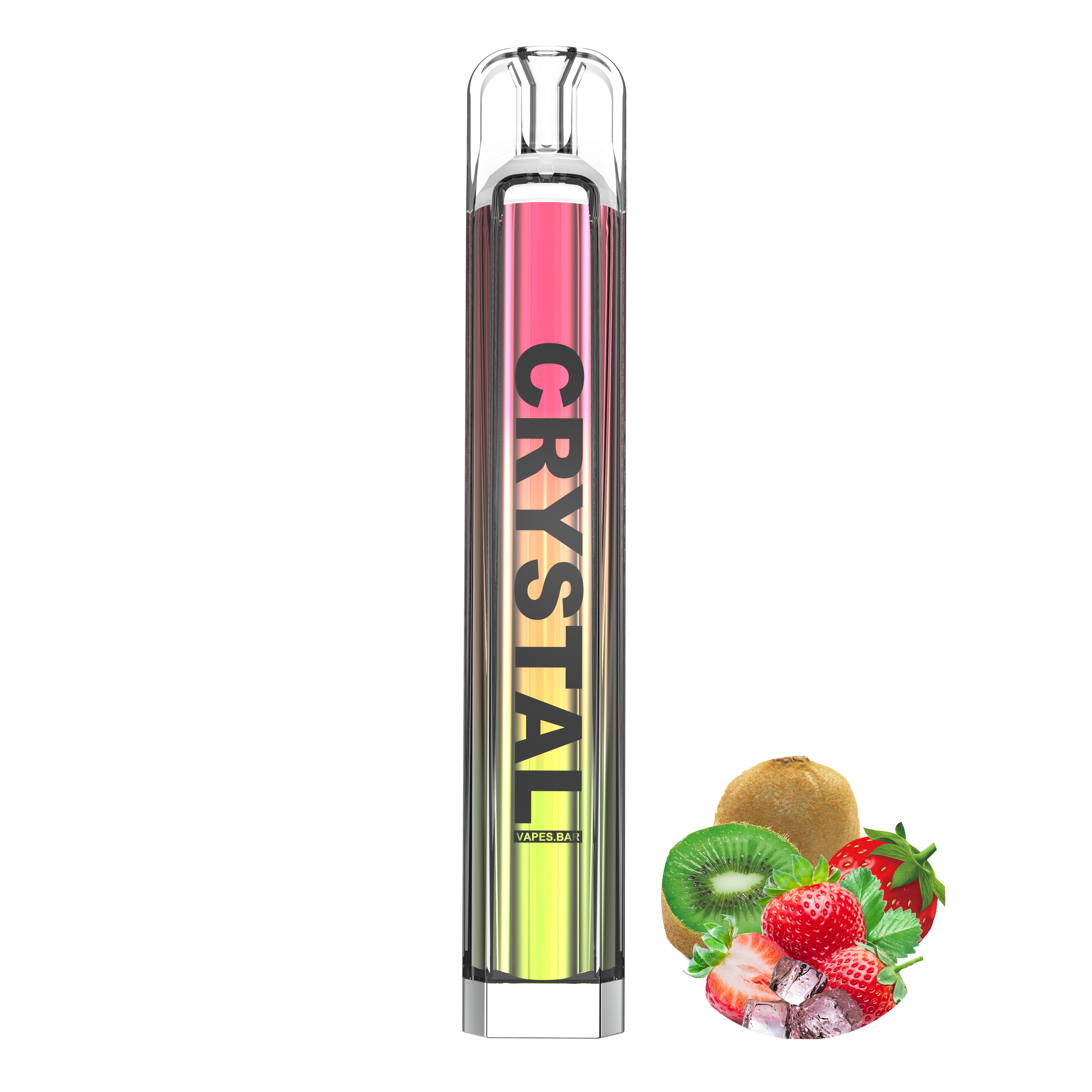 Strawberry Kiwi Crystal 600 Puffs Disposable Pod Device-VAPES.BAR