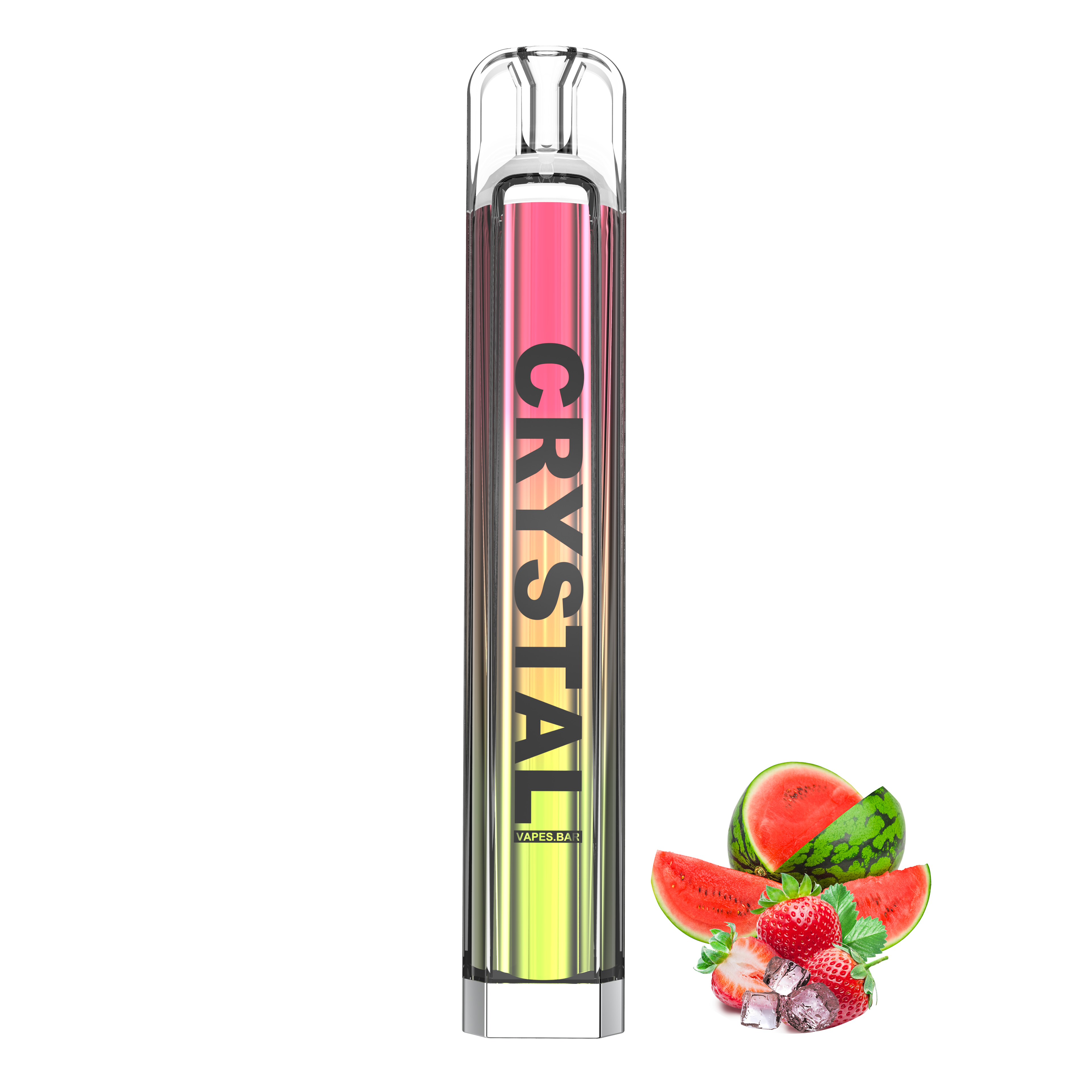 Strawberry Watermelon Crystal 600 Puffs Disposable Pod Device-VAPES.BAR