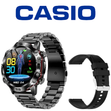 CASIO AI orvosi diagnosztikai okosóra - PPG intelligens mérés（Kövesse nyomon precízen teste mutatóit）
