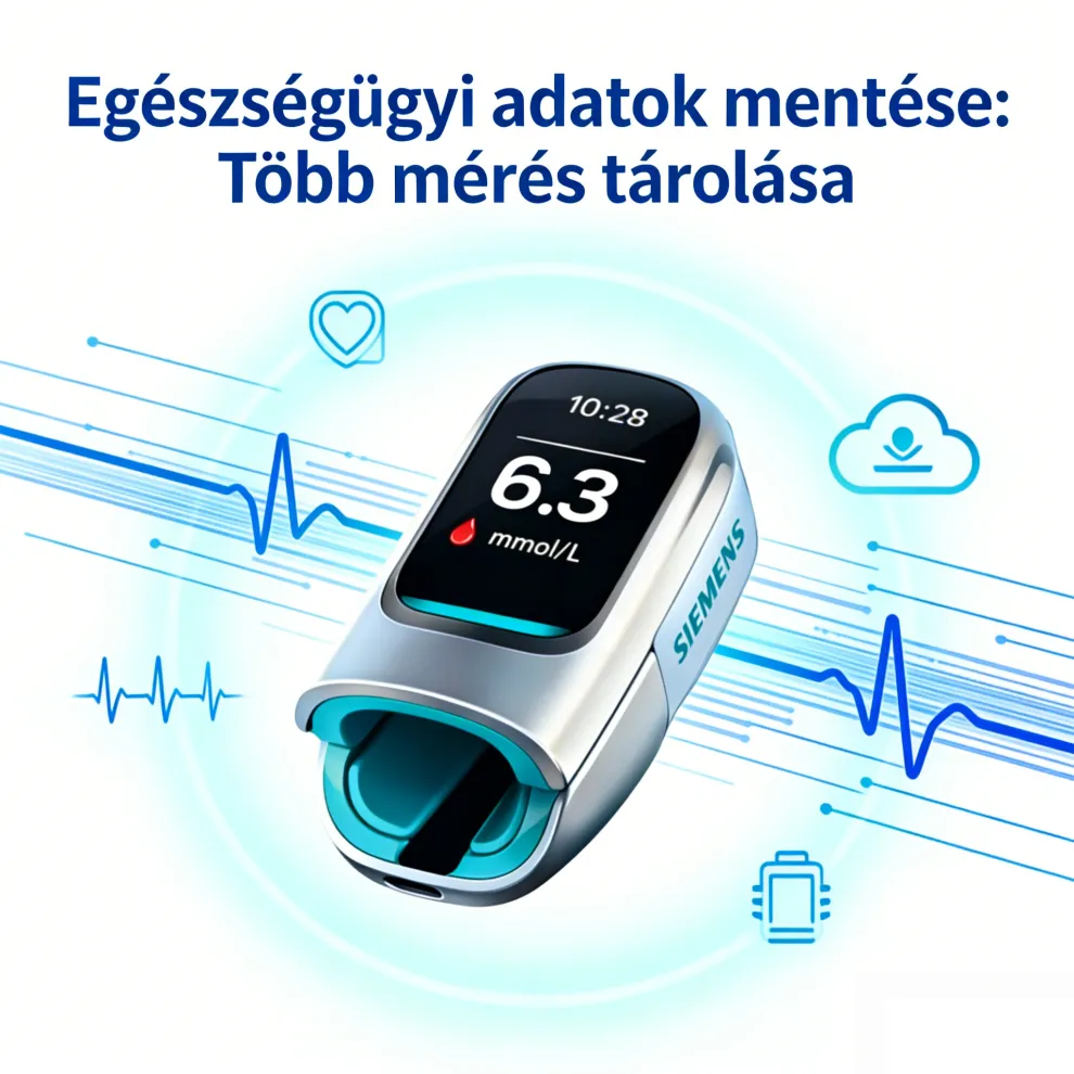 Siemens™ Új, nem invazív, intelligens vércukorszintmérő 💉 Tűmentes és fájdalommentes vércukorszintmérés 🔥 Fejlett német technológiával 🔥 – Gyors, pontos és megbízható, könnyedén figyelemmel kísérheti egészségét bármikor, bárhol.