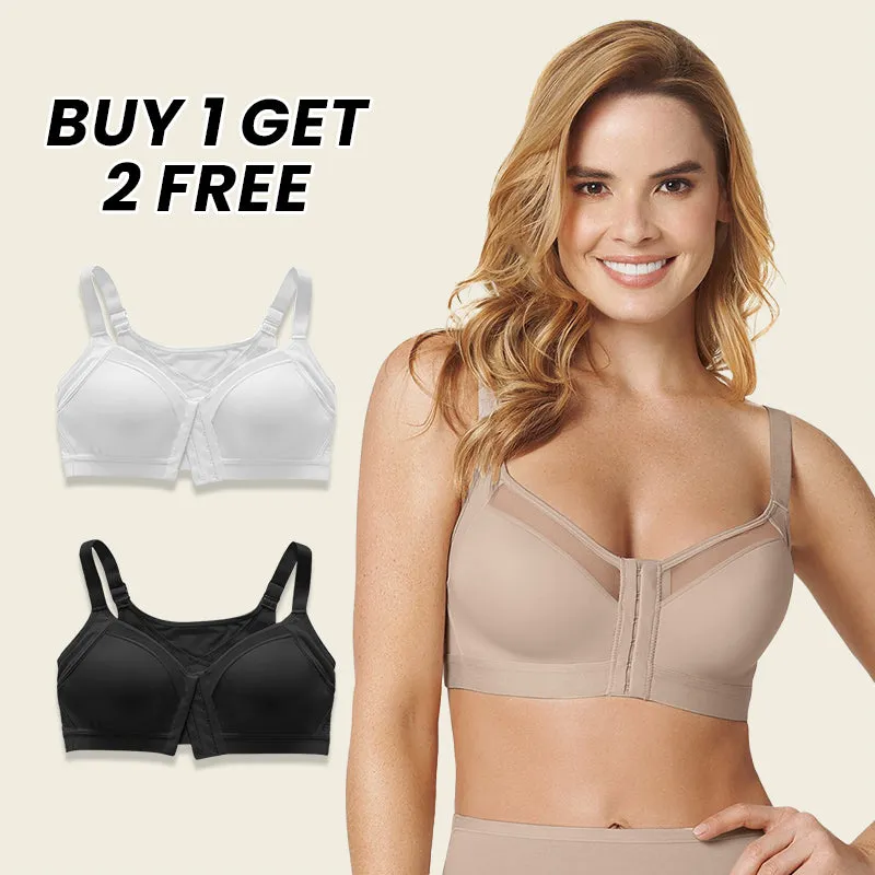 3PC Women Cotton Bras Front Close Full Coverage Bas Breathable Minimizer  Bra Push Up Lily Bra Underwear Dailywear : : Clothing, Shoes 