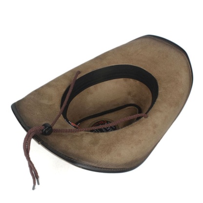 Silver Goat Leather Cowboy Hat