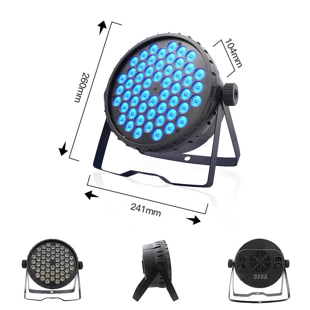 Betopper 54x3W 3-IN-1 RGB LED Mini Flat Par Light LPC015