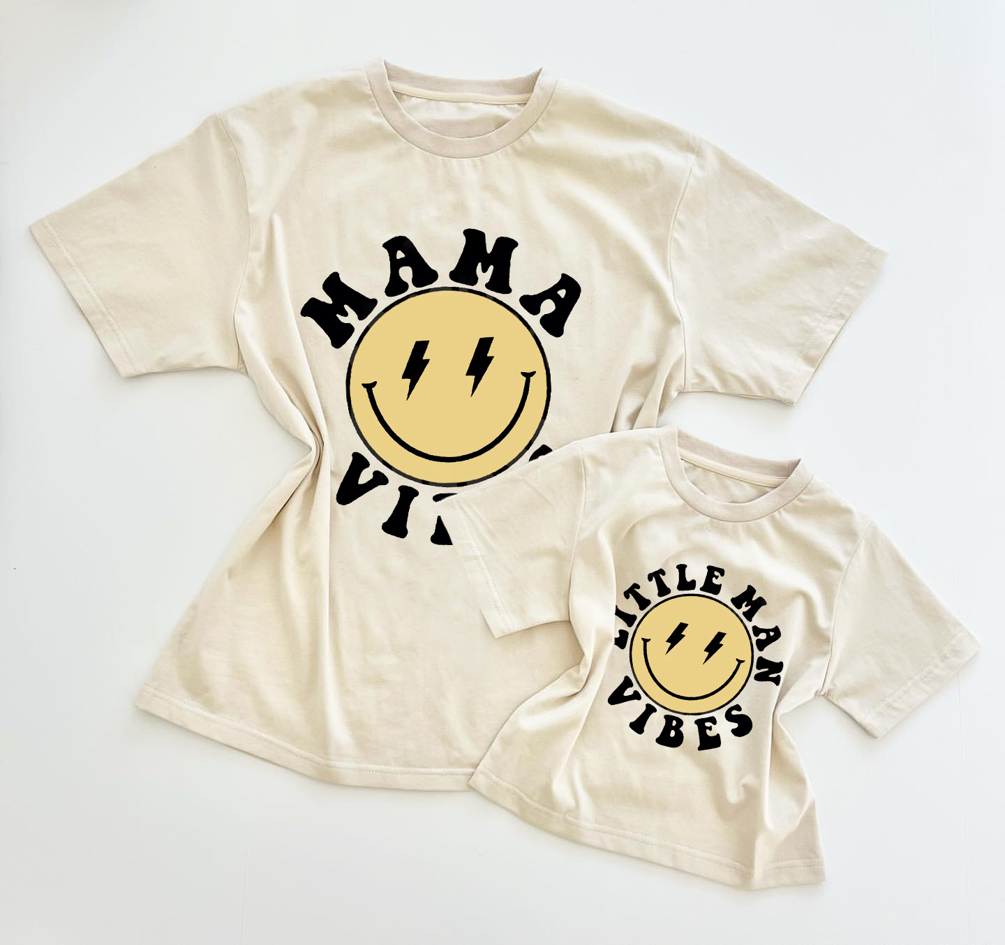 Little Man Vibes And Mama Vibes T-shirt