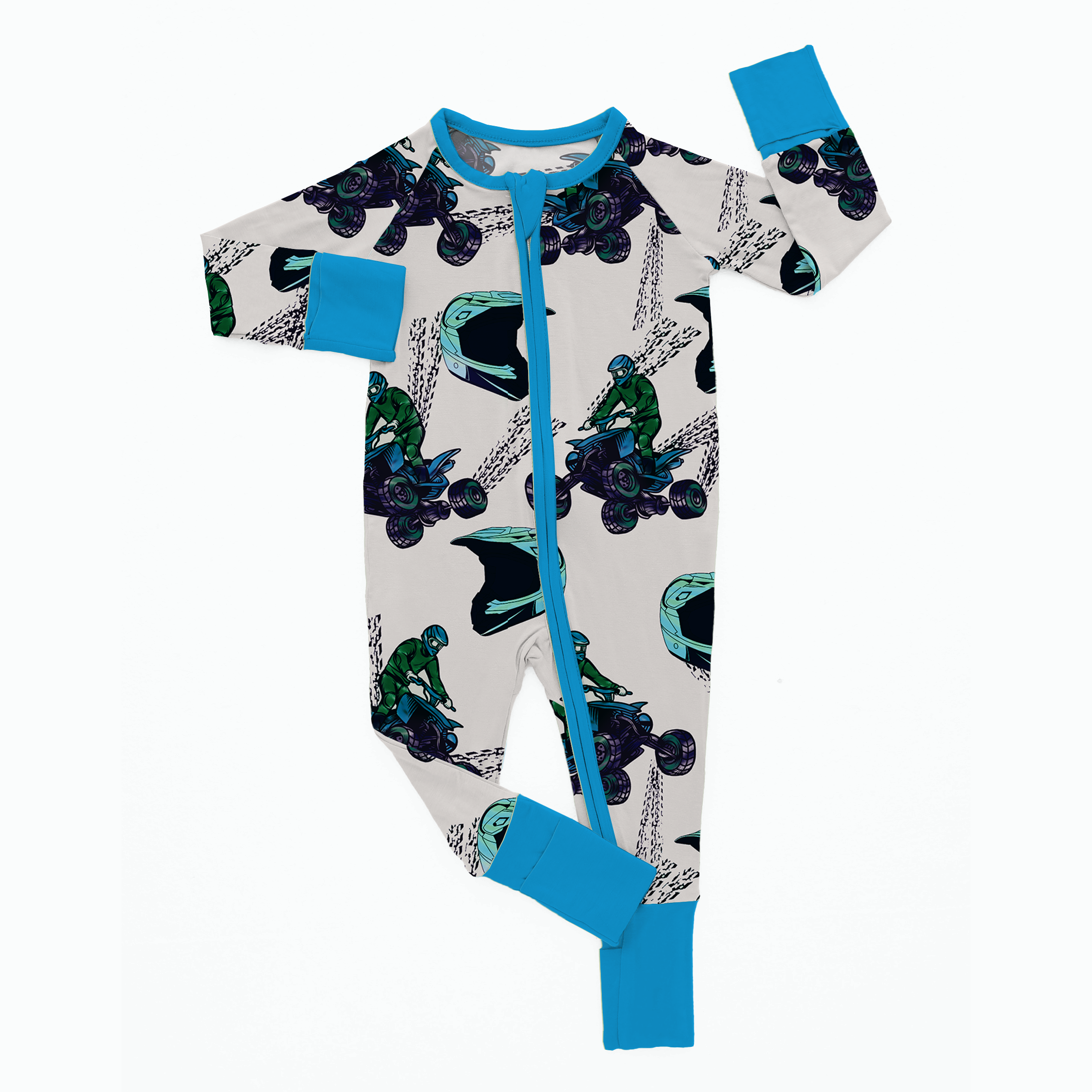 Newborn Motorcycle Bamboo Jumpsuit