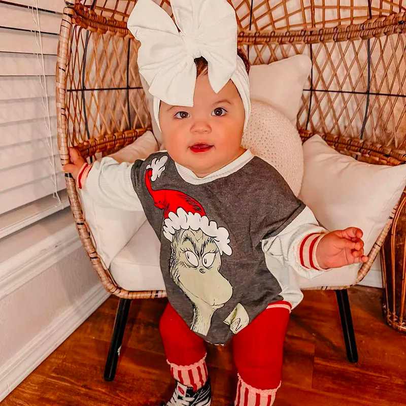 Baby Grinch Romper