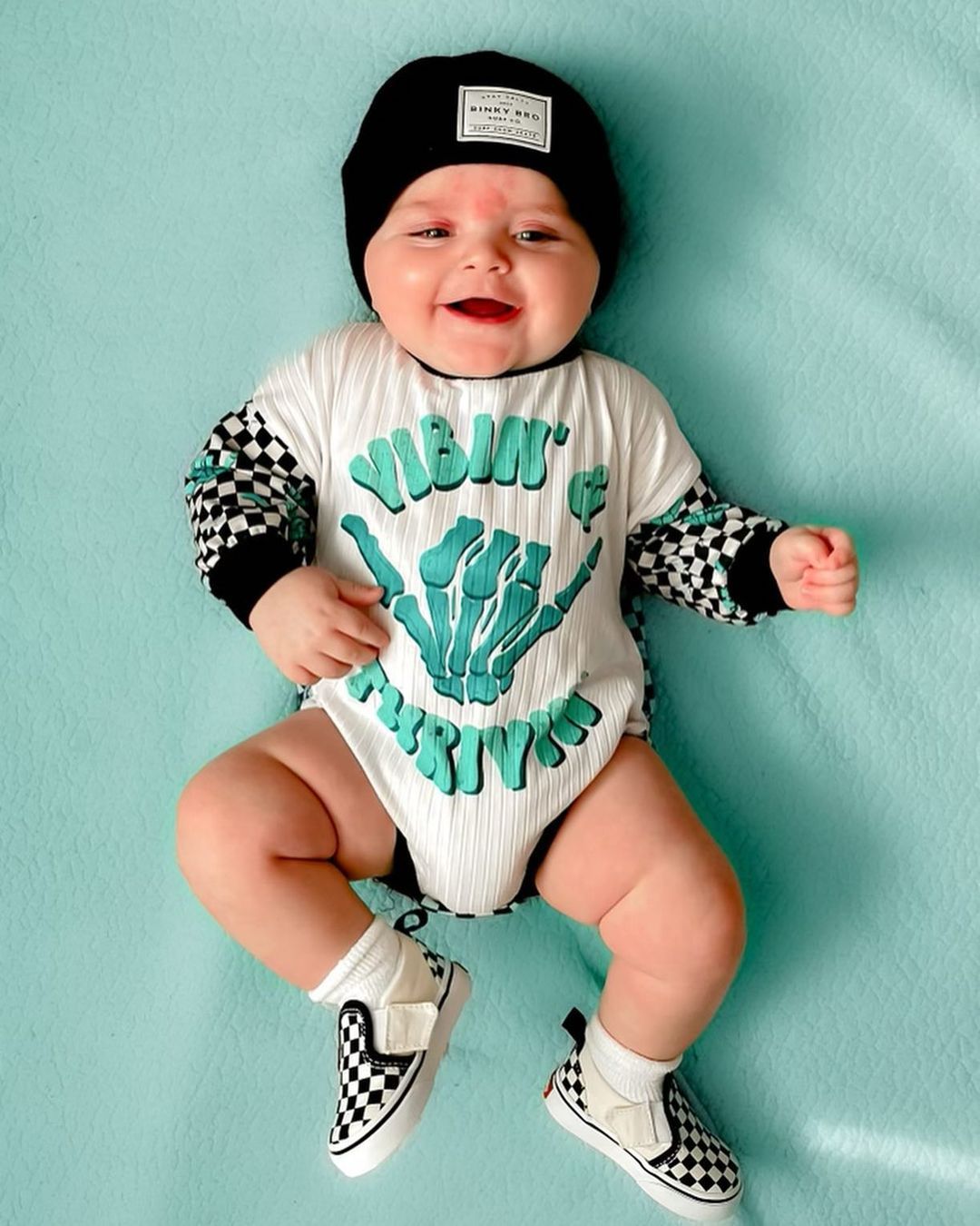 Baby Vibin& Thrivin Romper-visikids