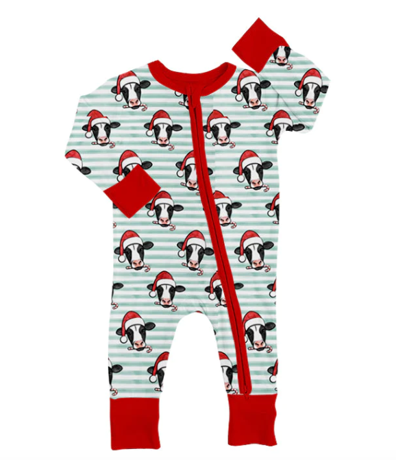 Newborn Christmas Cowboy Jumpsuit