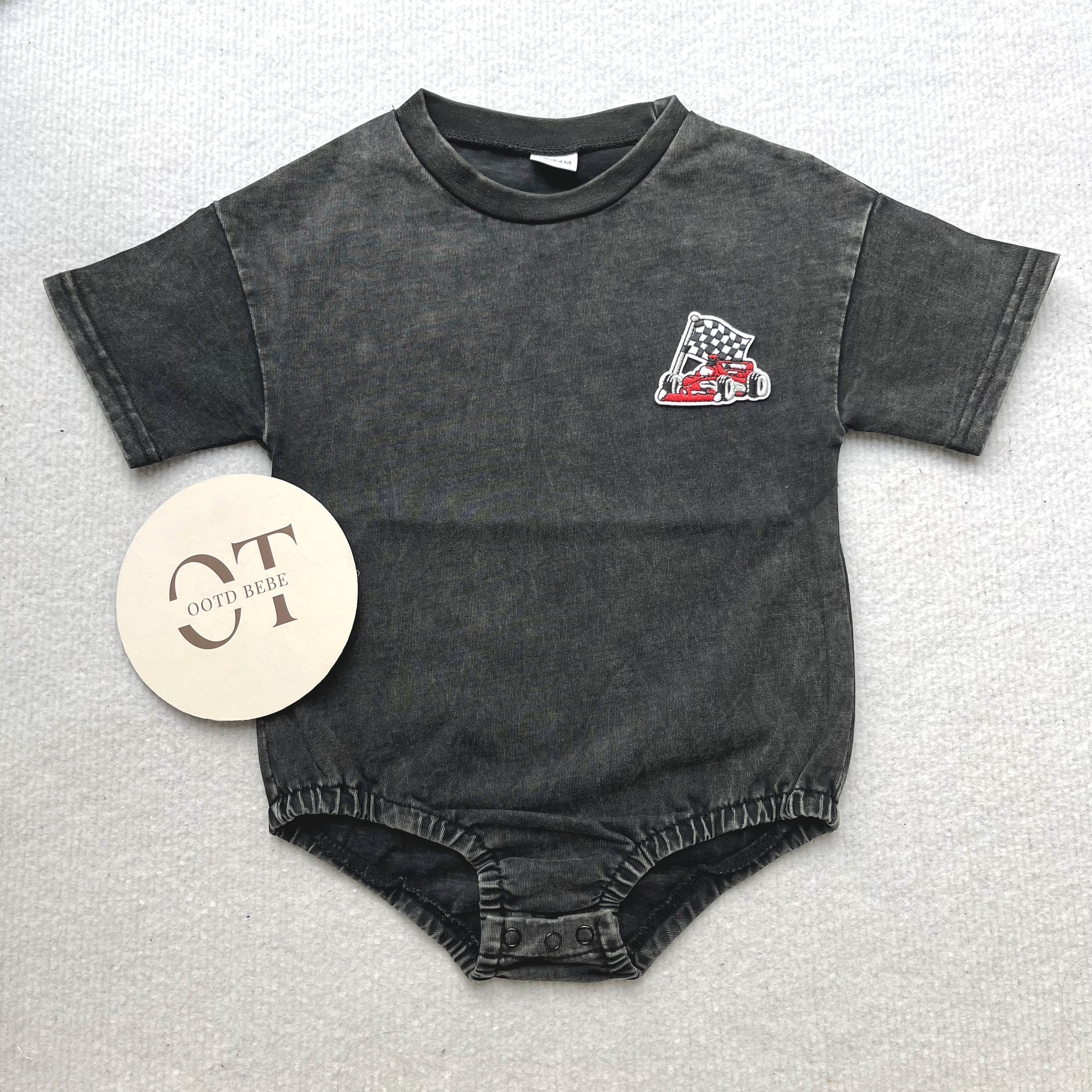 Baby Racing Bubble Romper