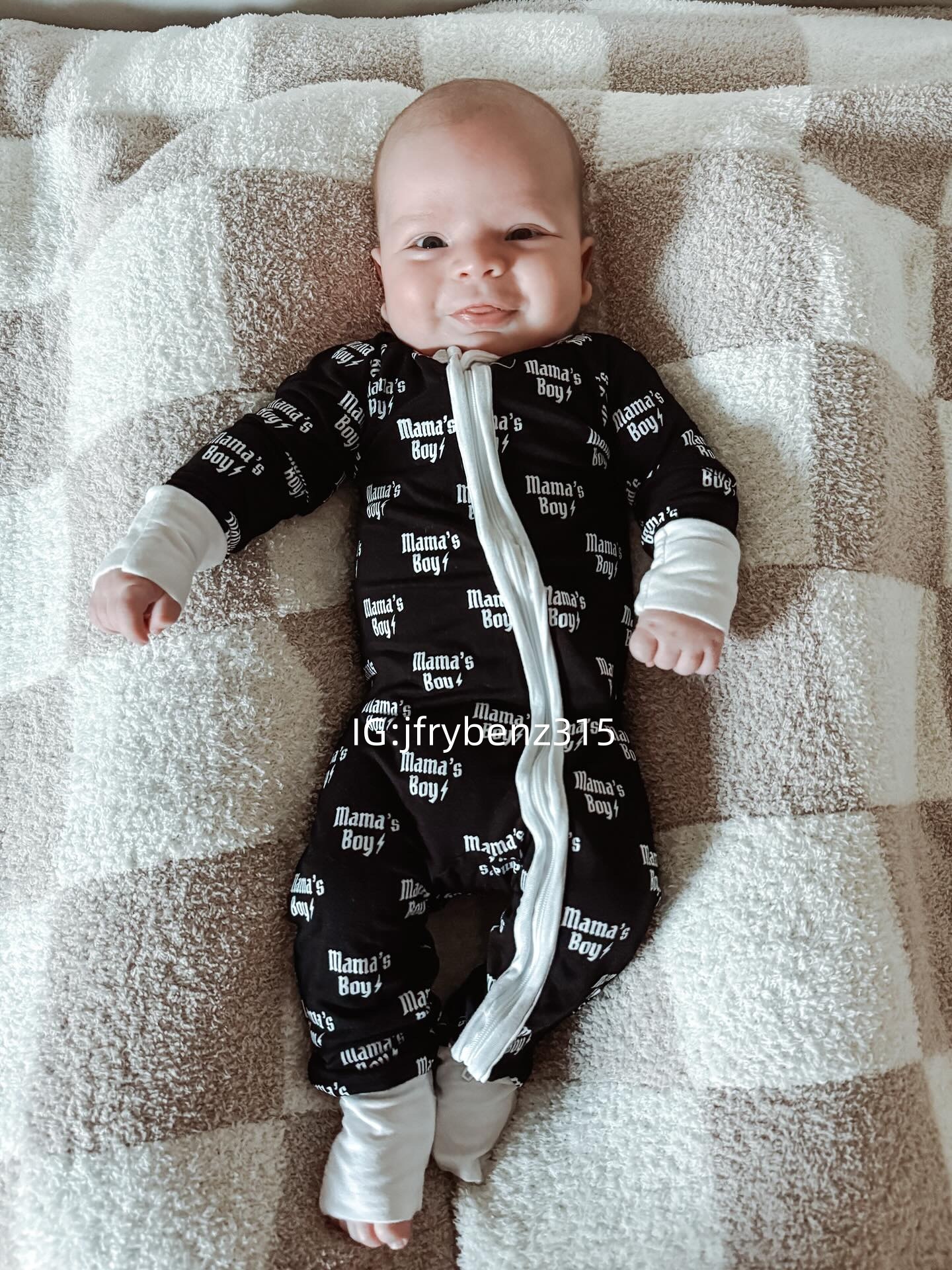 Mama's Boy Bamboo Sleeper Jumpsuit