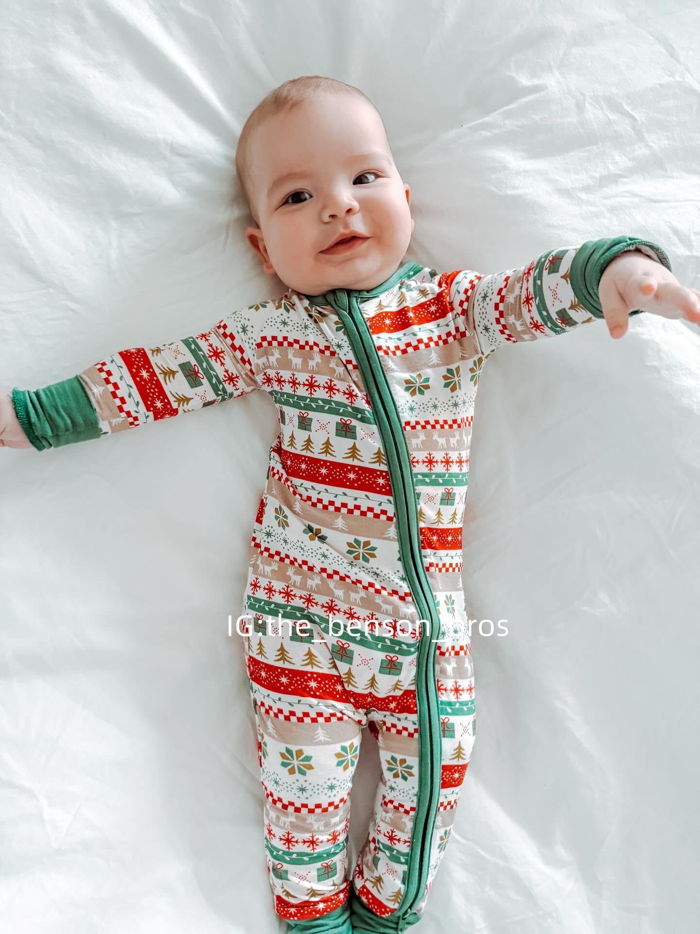Newborn Christmas Bamboo Sleeper