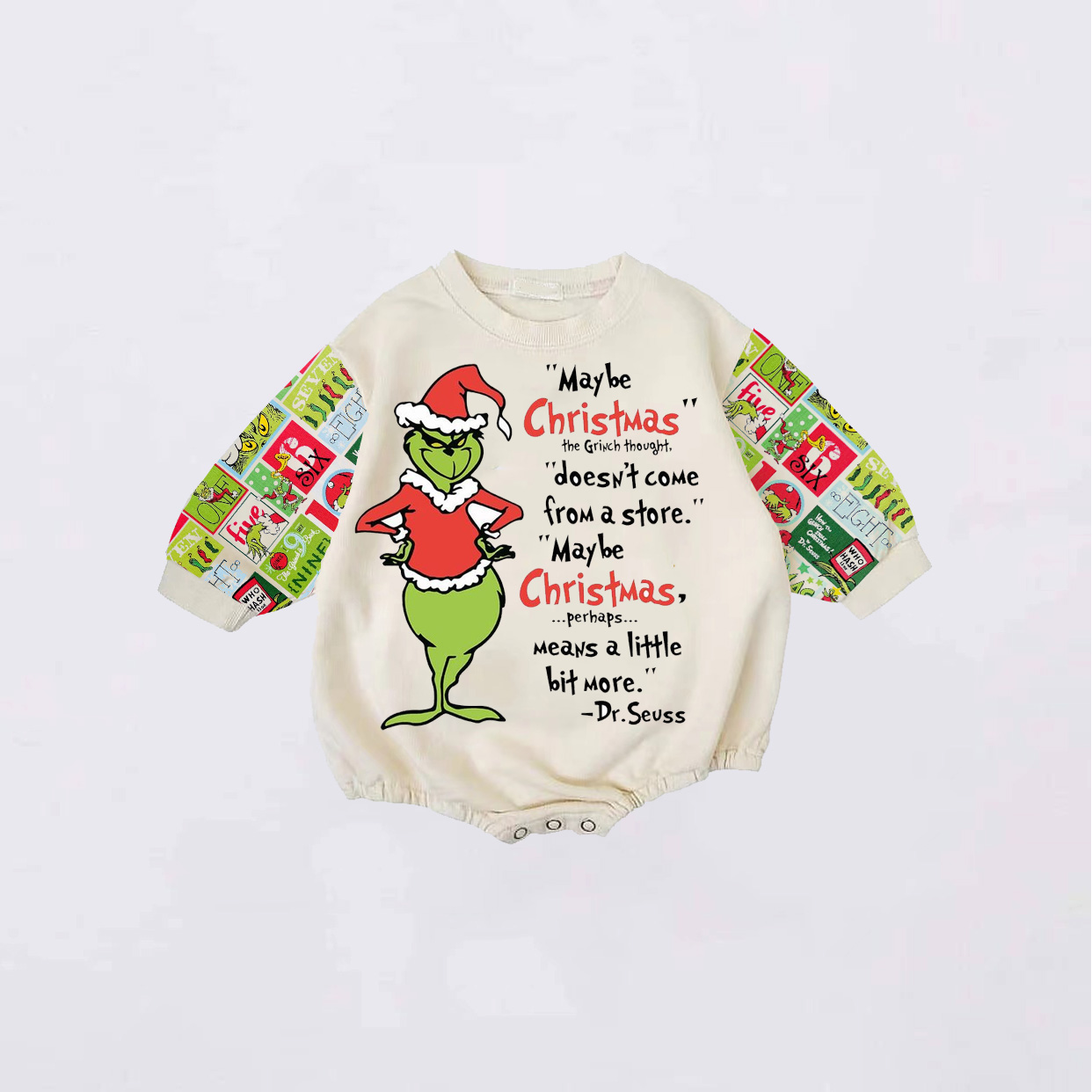 Baby Grinch Christmas Romper