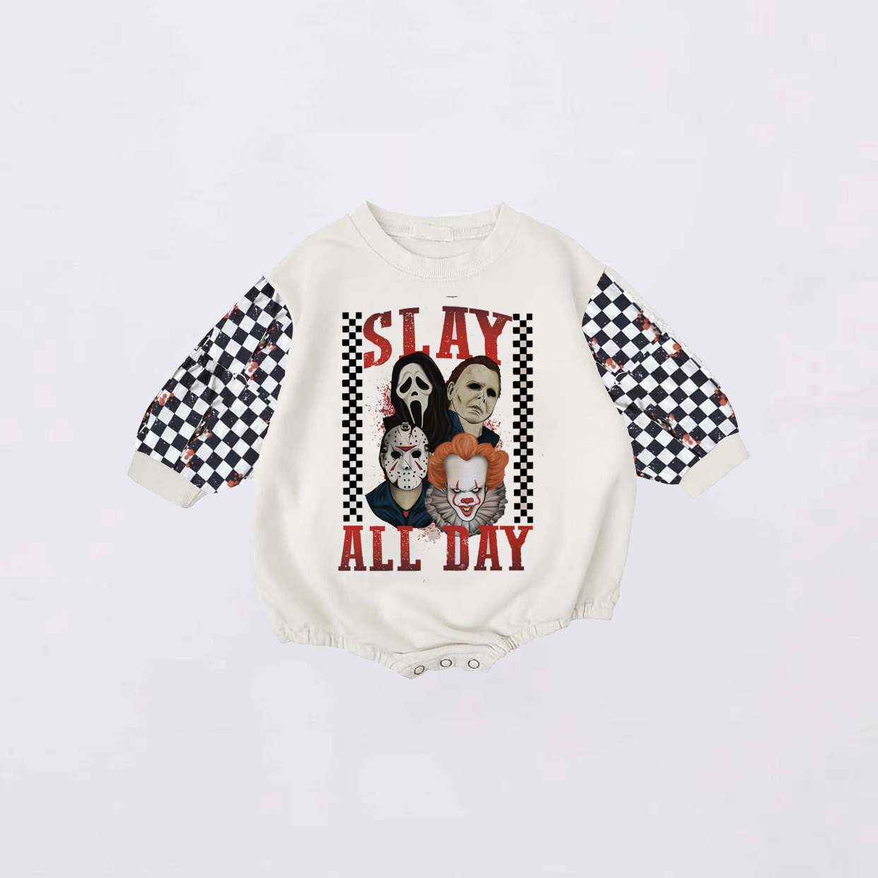 Baby Halloween SLAY ALL DAY Rompers