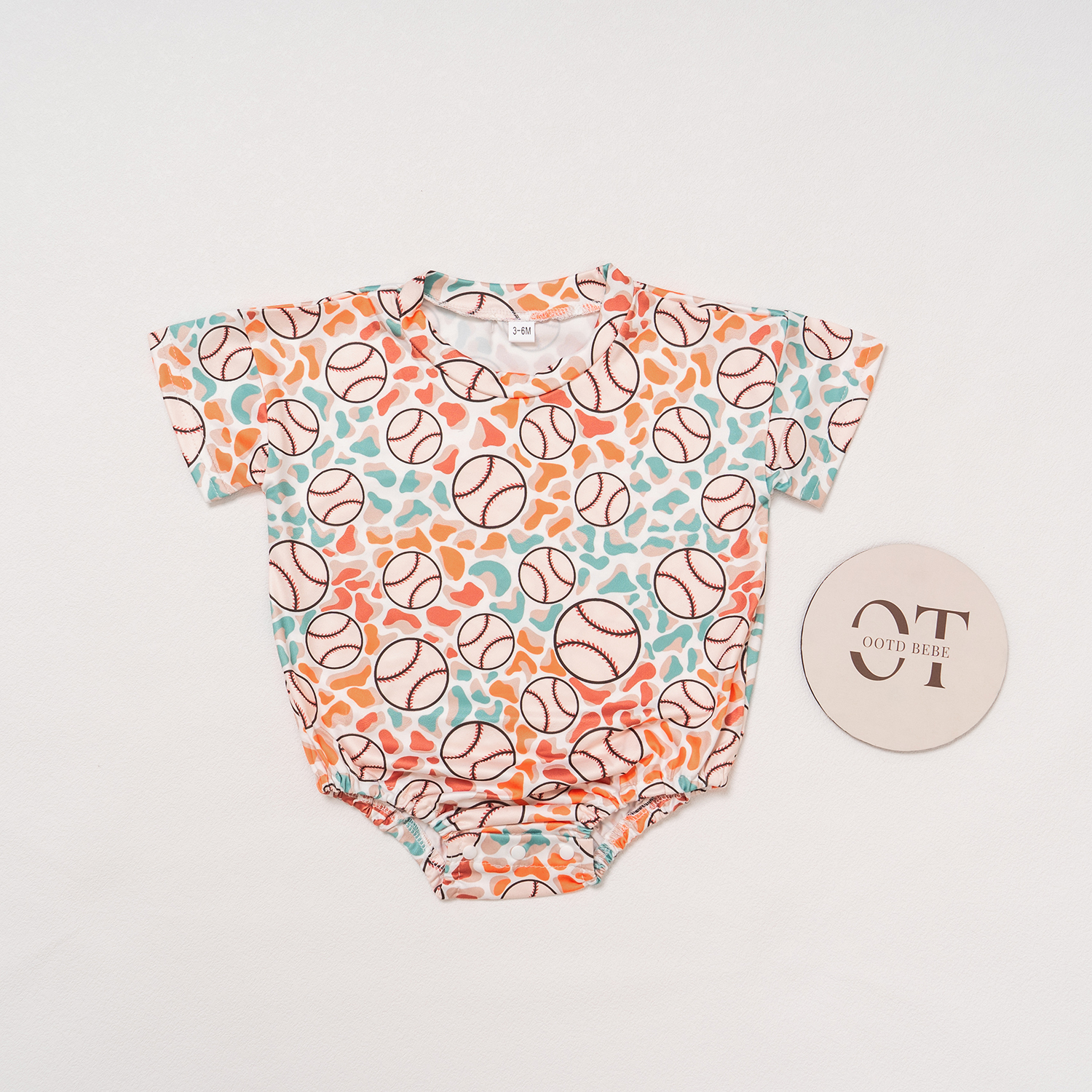 Baby Baseball Romper