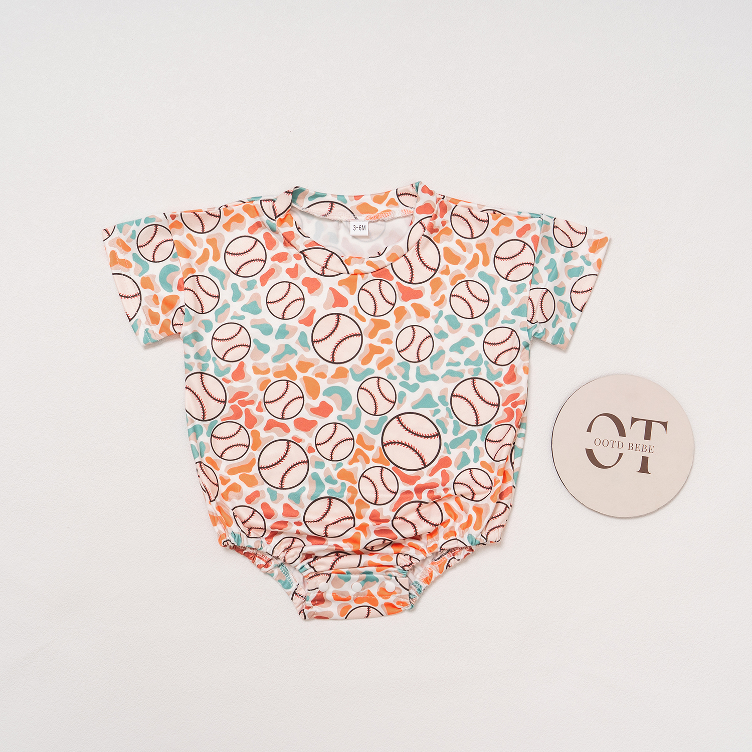 Baby Baseball Romper