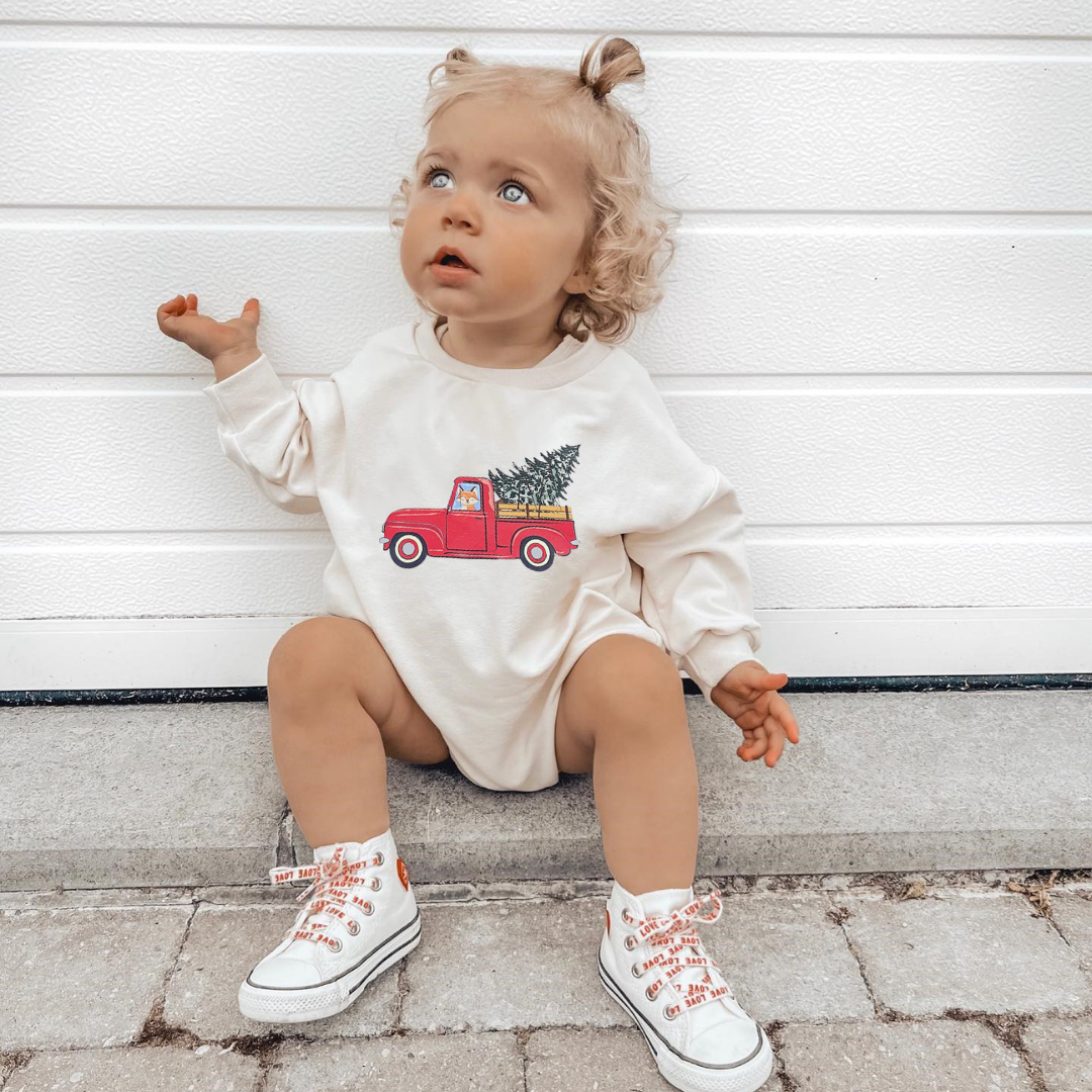 Baby Christmas Print Rompers
