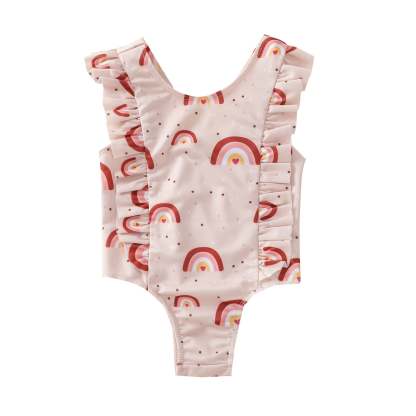 Rainbow Print Swimsuit-visikids