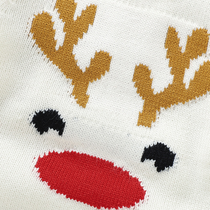 Newborn Elk Knitting Romper