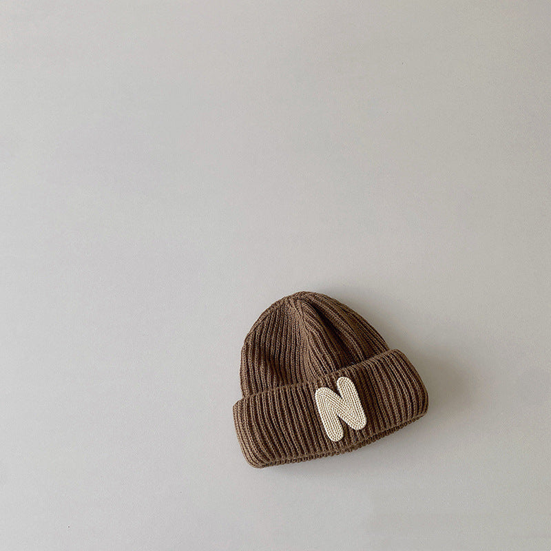 Baby Alphabet Knit Beanie