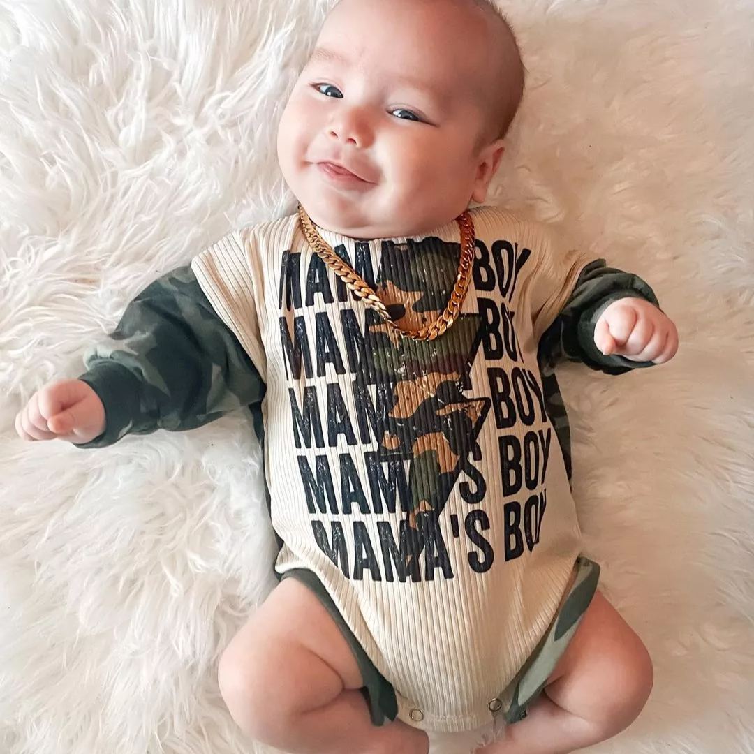 Baby Mama's Boy Romper-visikids
