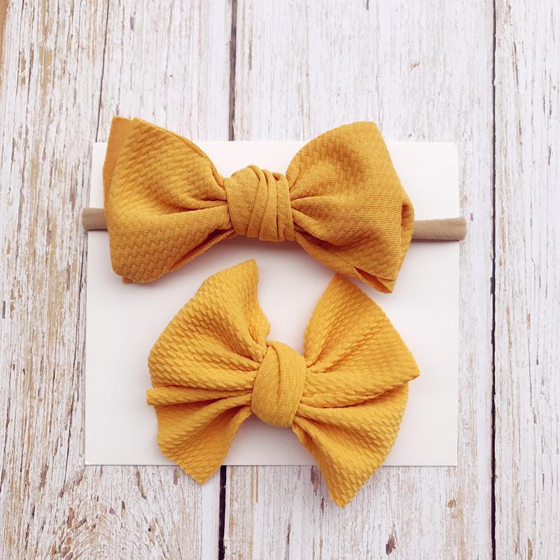 2-Piece Baby Bow Hair Band + Hair Clip-visikids