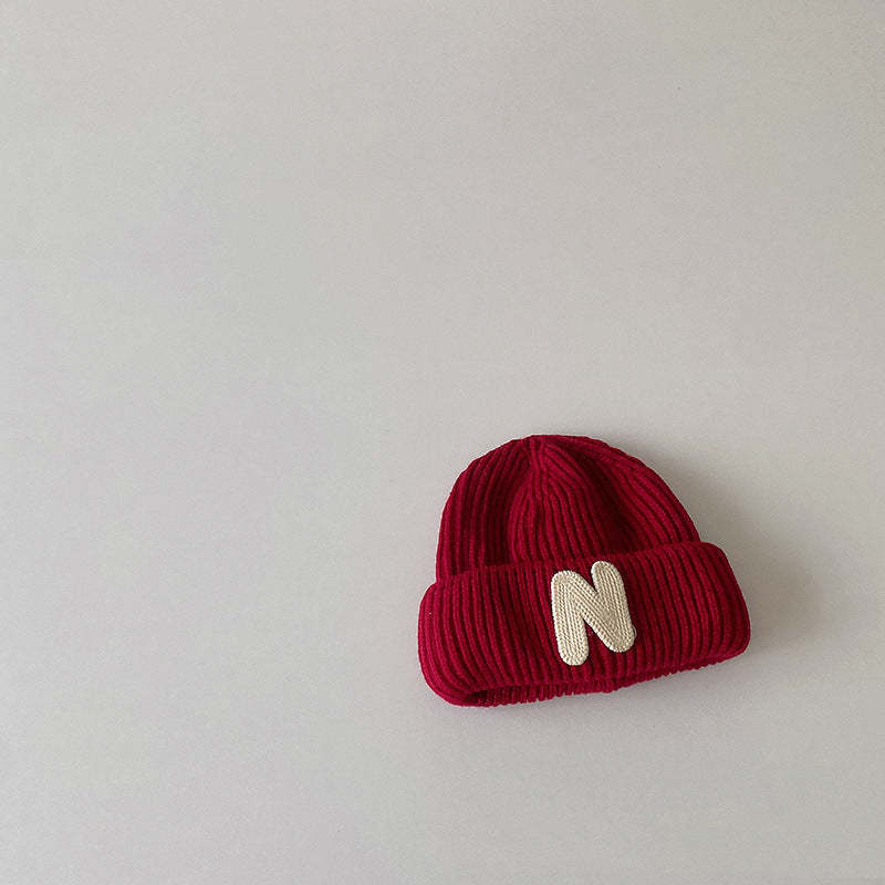 Baby Alphabet Knit Beanie