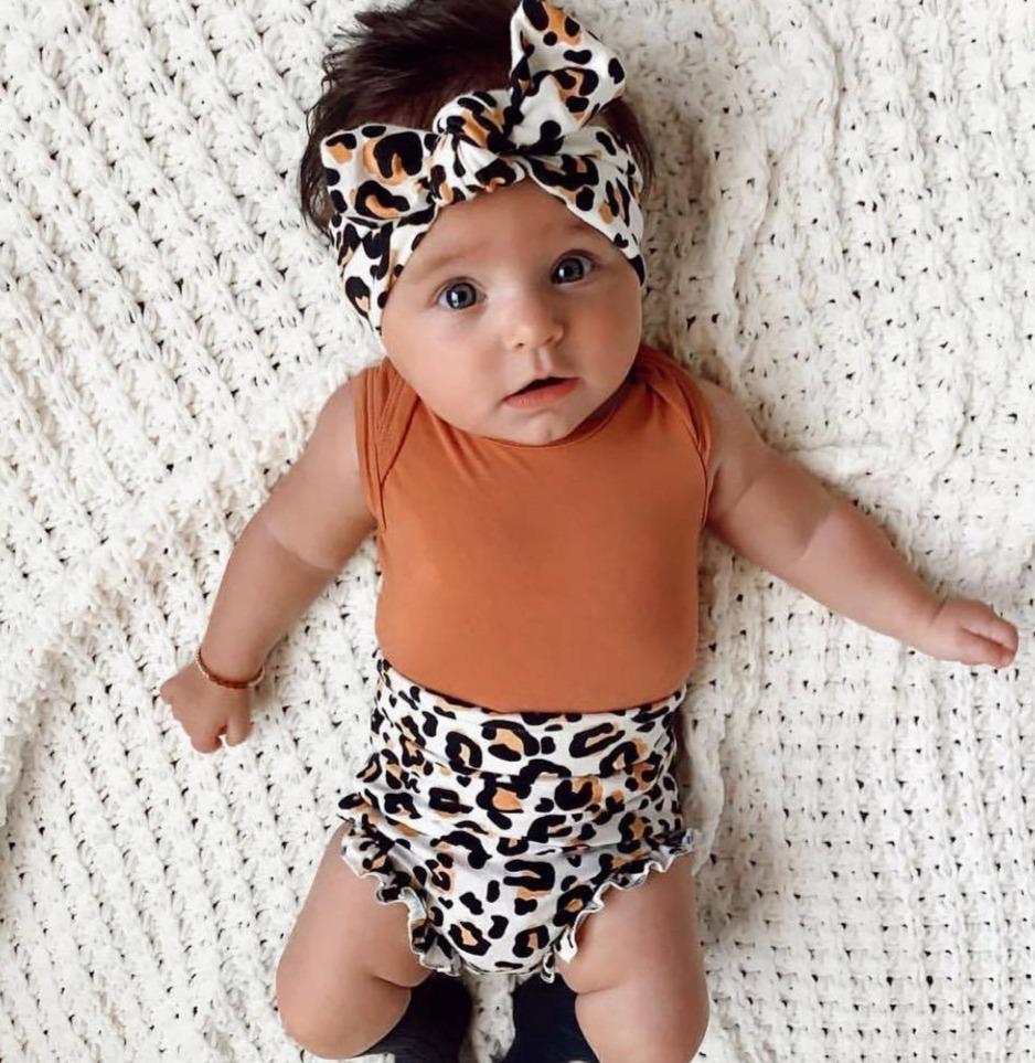 3-piece Leopard Cotton Suit