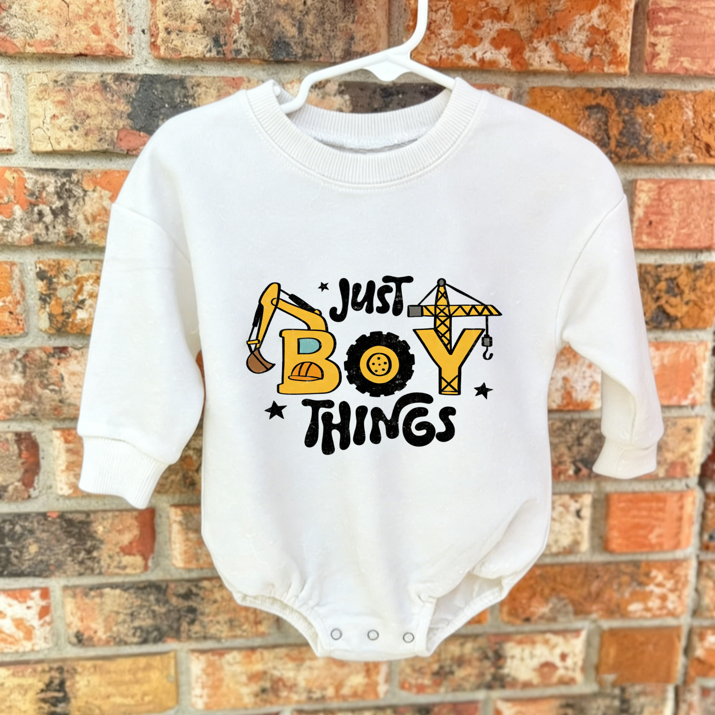 Baby Just boy Things Romper