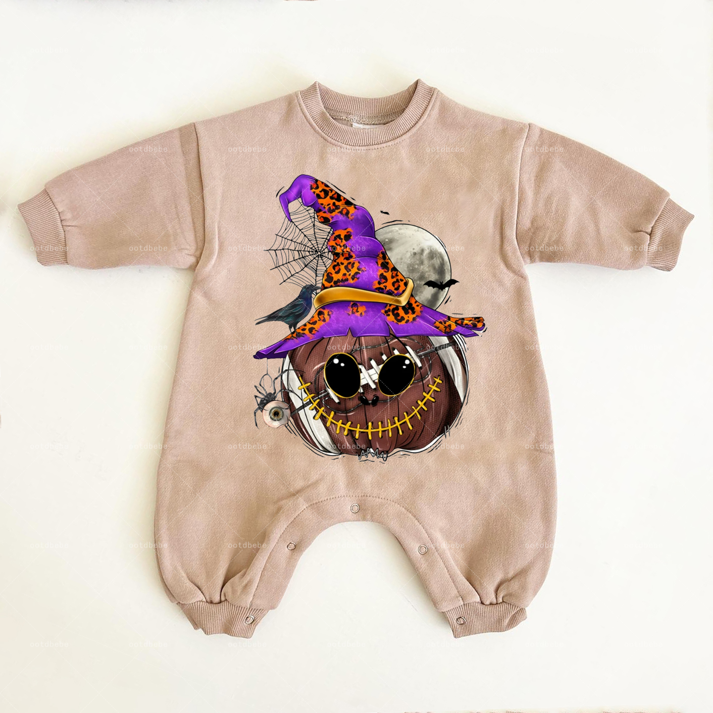 Baby Football Pumpkin Jumpsuit