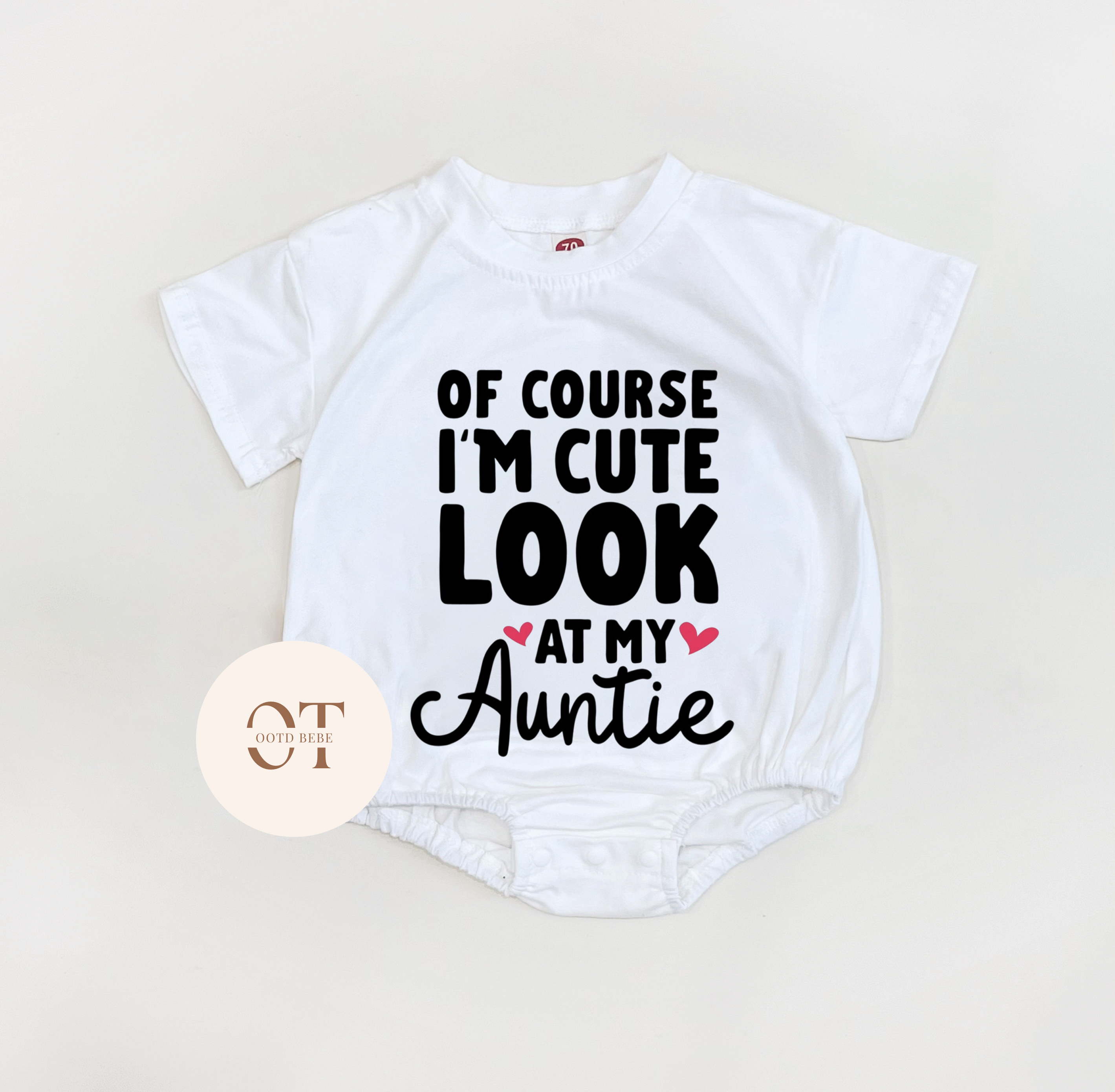 Baby Of Course I'm Cute Look At My Auntie Romper
