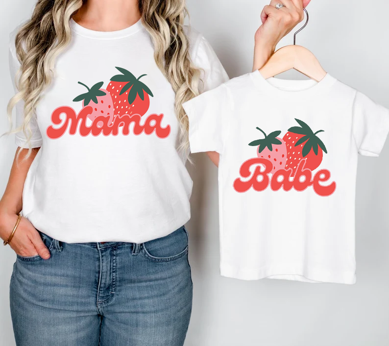 Strawberry Mama & Babe Shirt