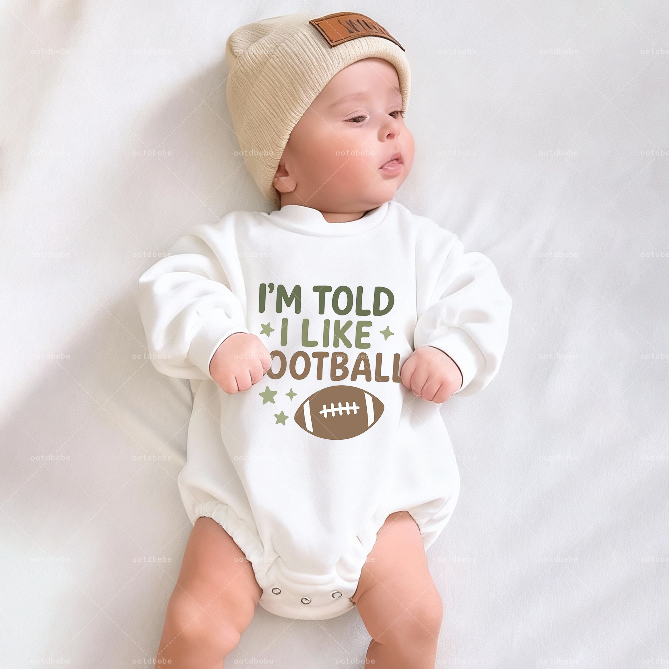 Baby I'm Told I Like Football Romper