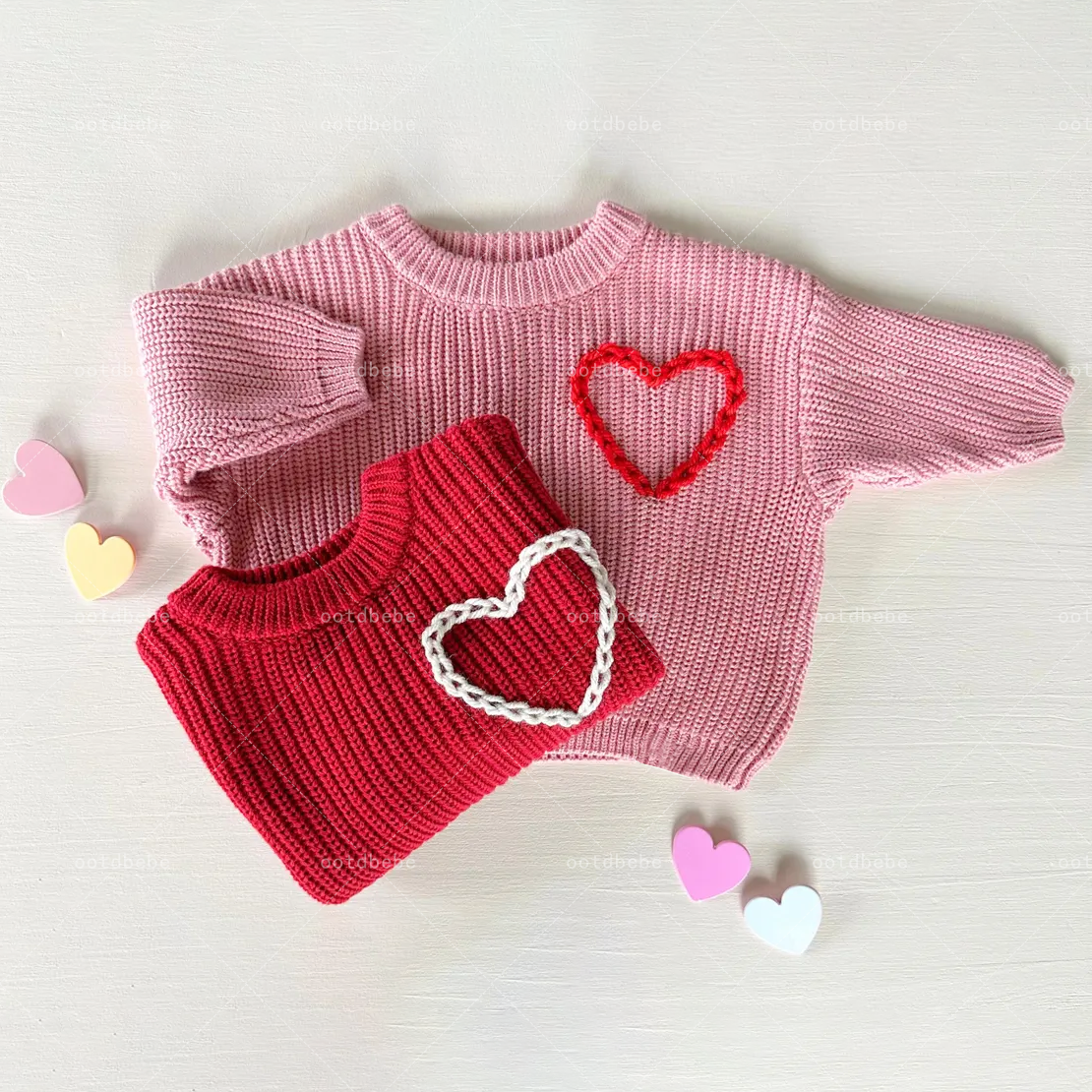 Baby Valentine's Day Heart Sweater