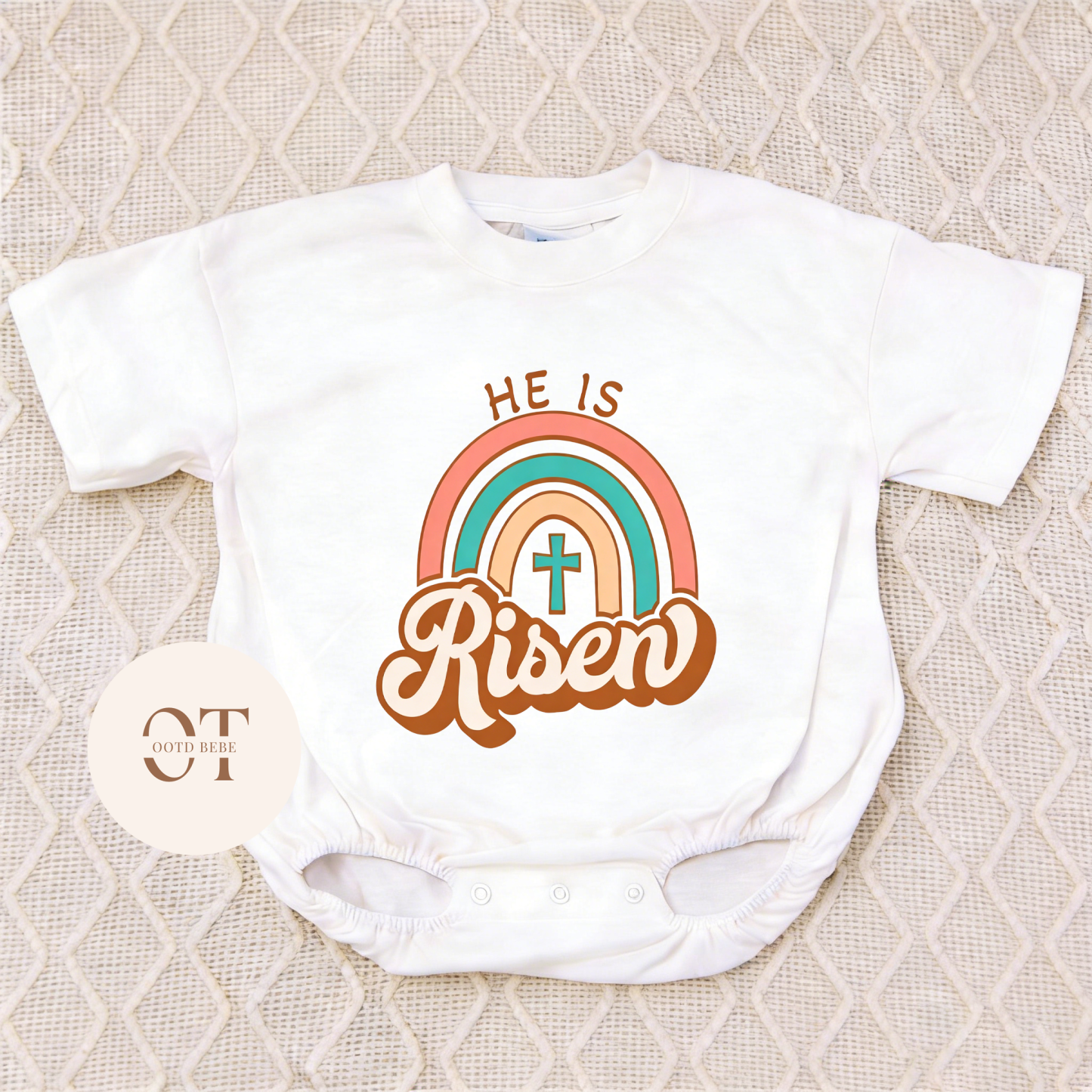 Baby He Is Risen Romper