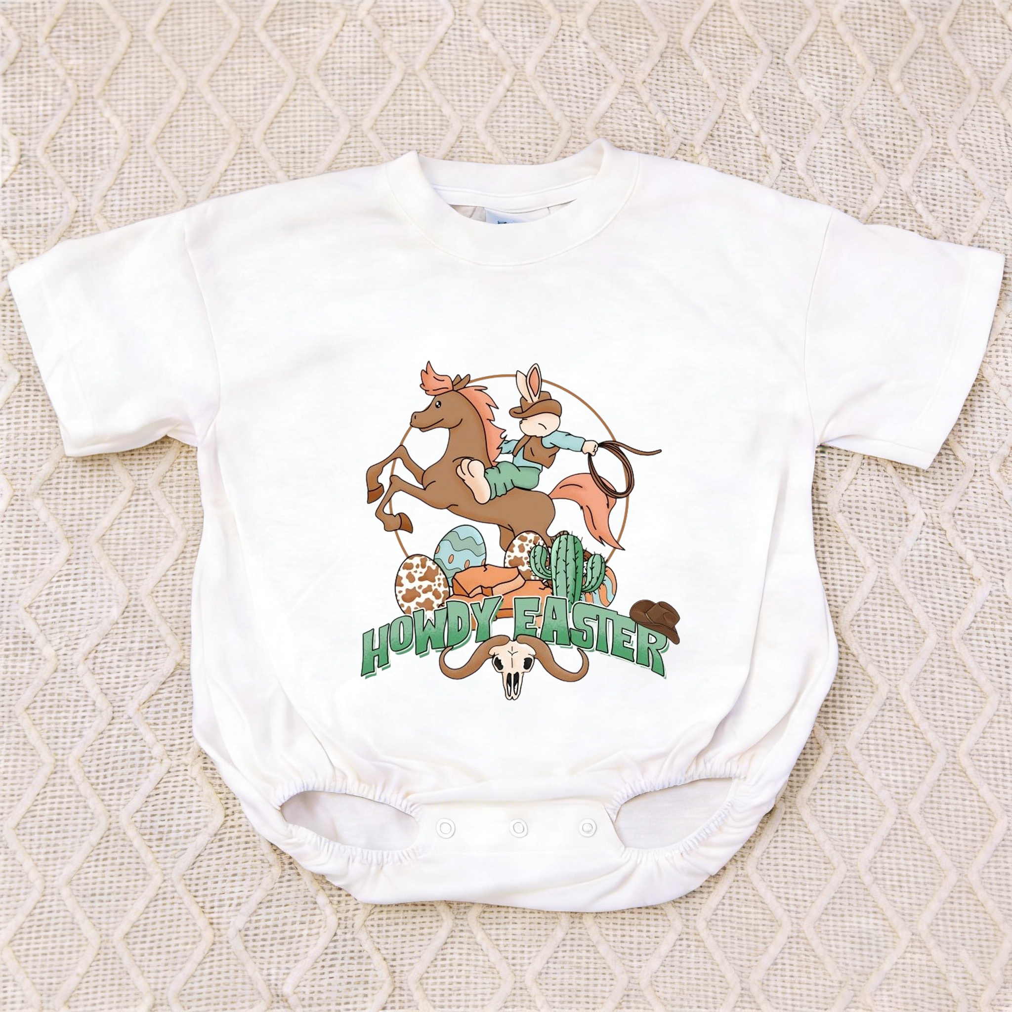 Baby Howdy Easter Romper