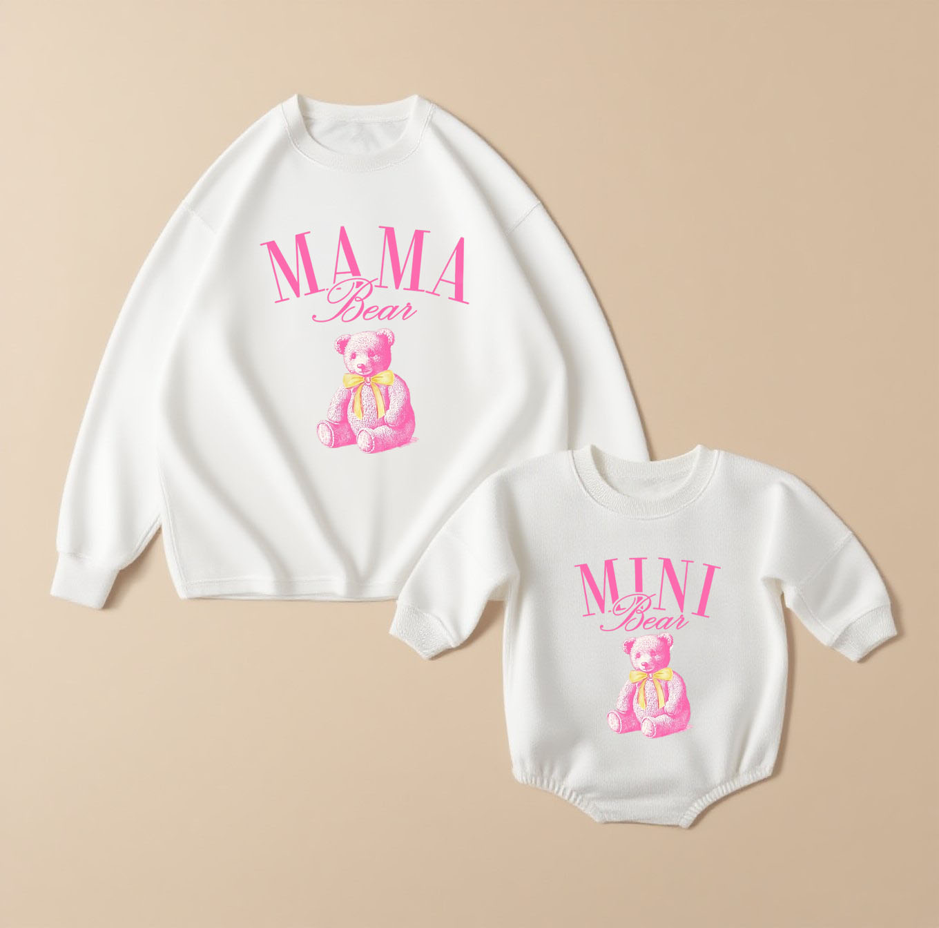 Mama Bear & Mini Bear Matching Clothing