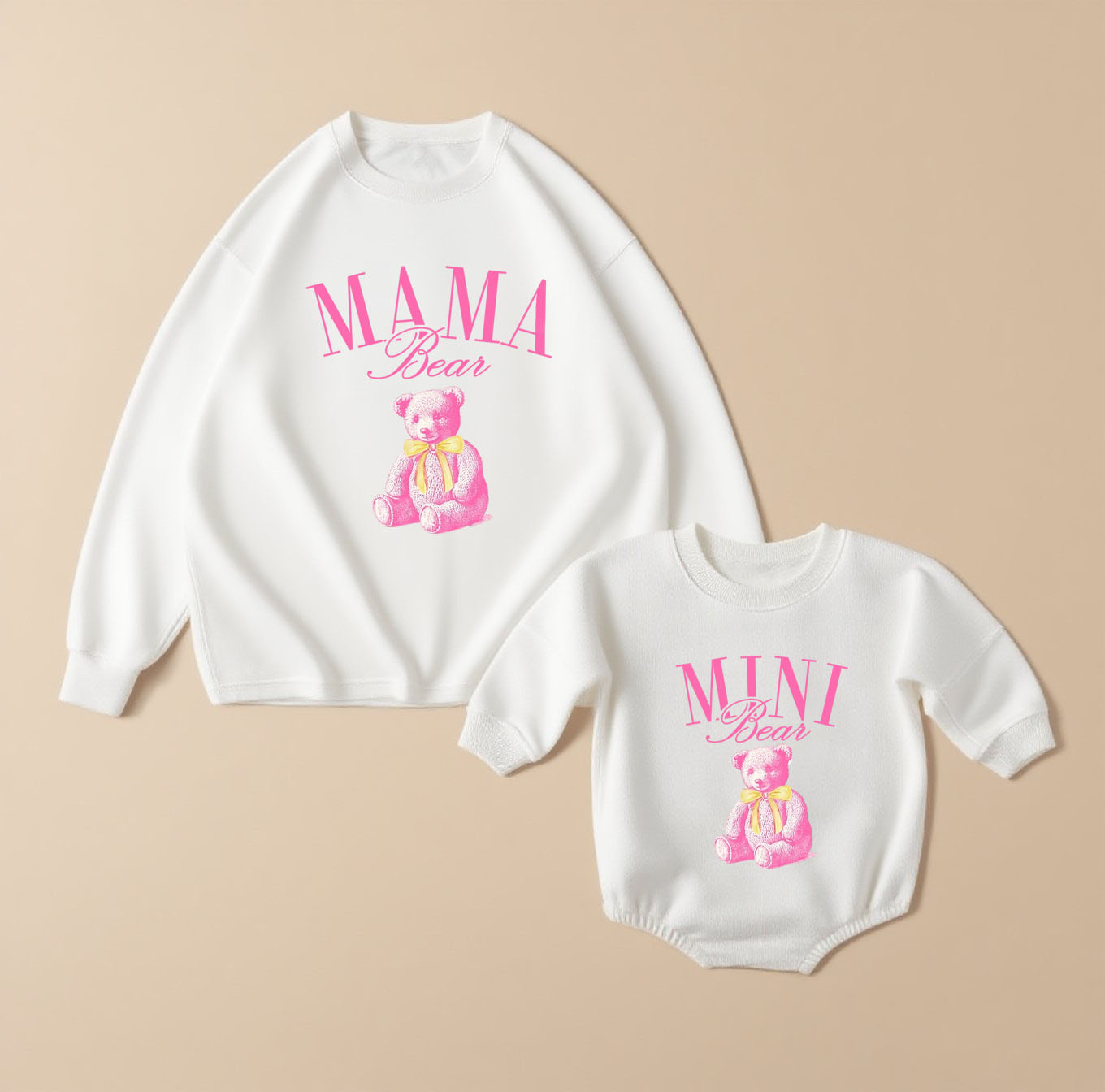 Mama Bear & Mini Bear Matching Clothing