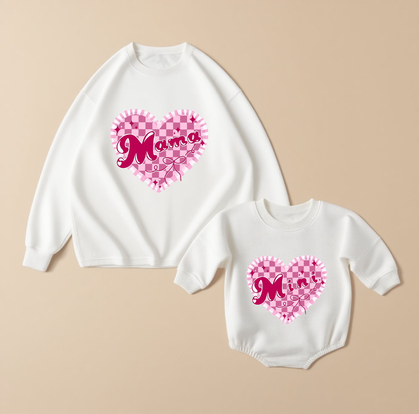 Heart Mama & Mini Matching Clothing