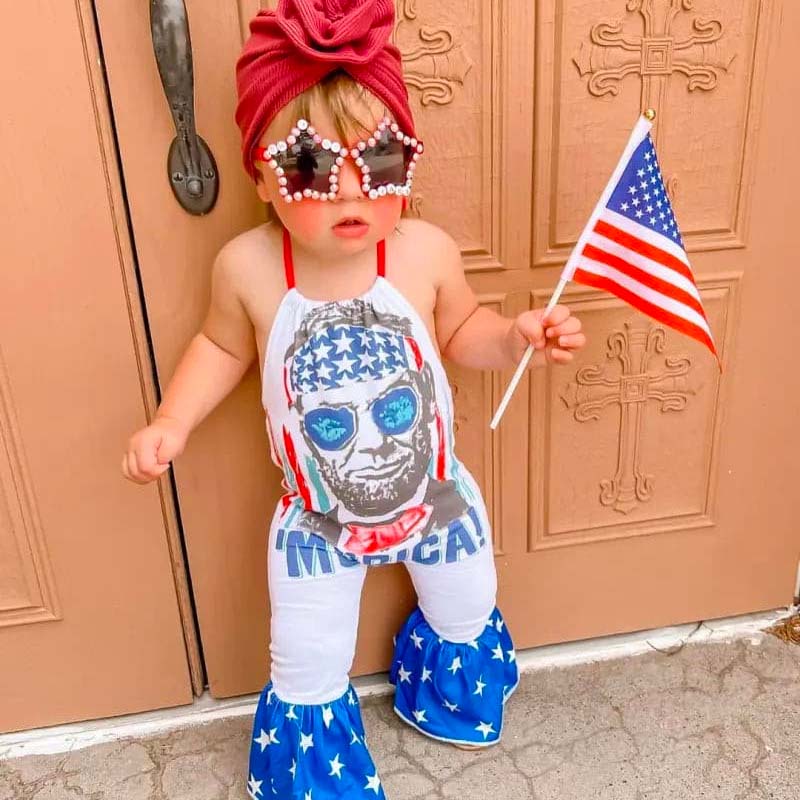 Baby Girl Festive Romper.