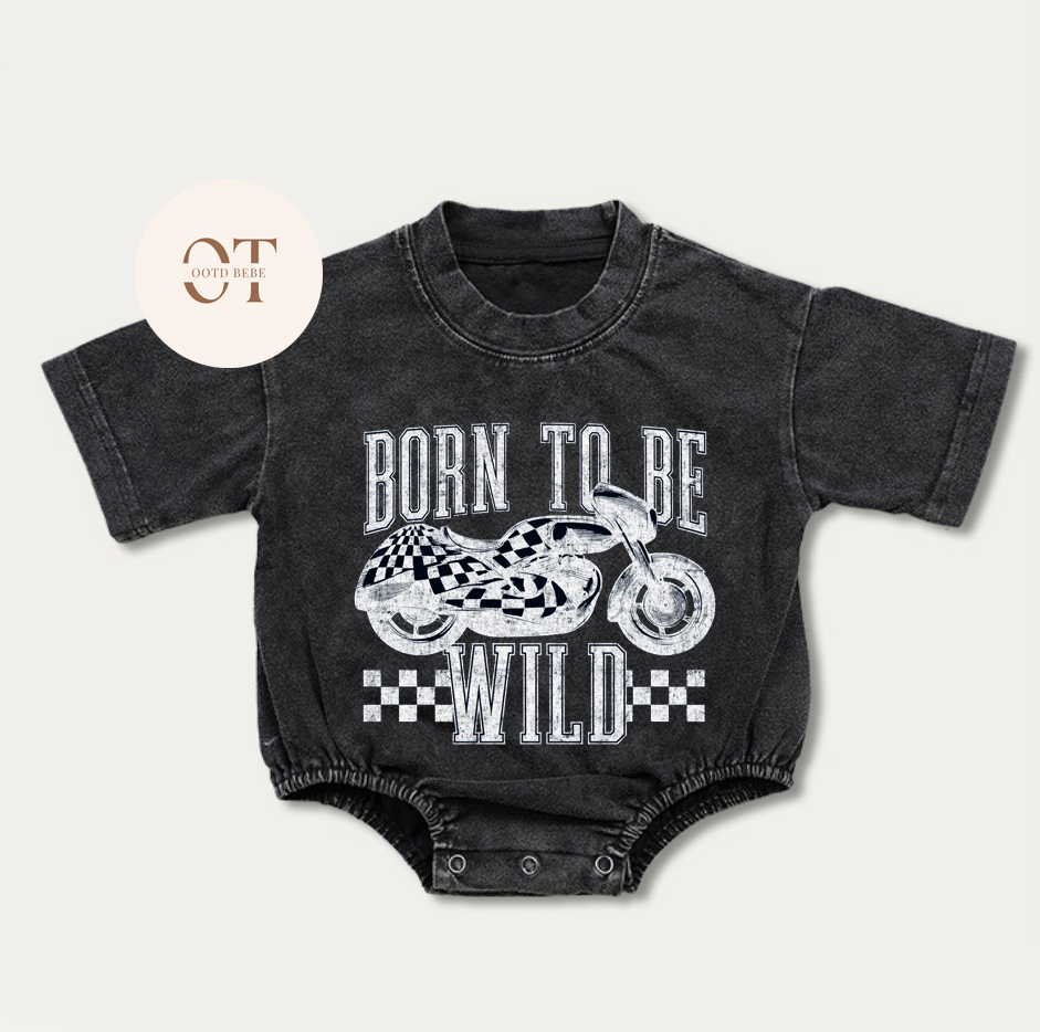 Baby Born To Wild Romper
