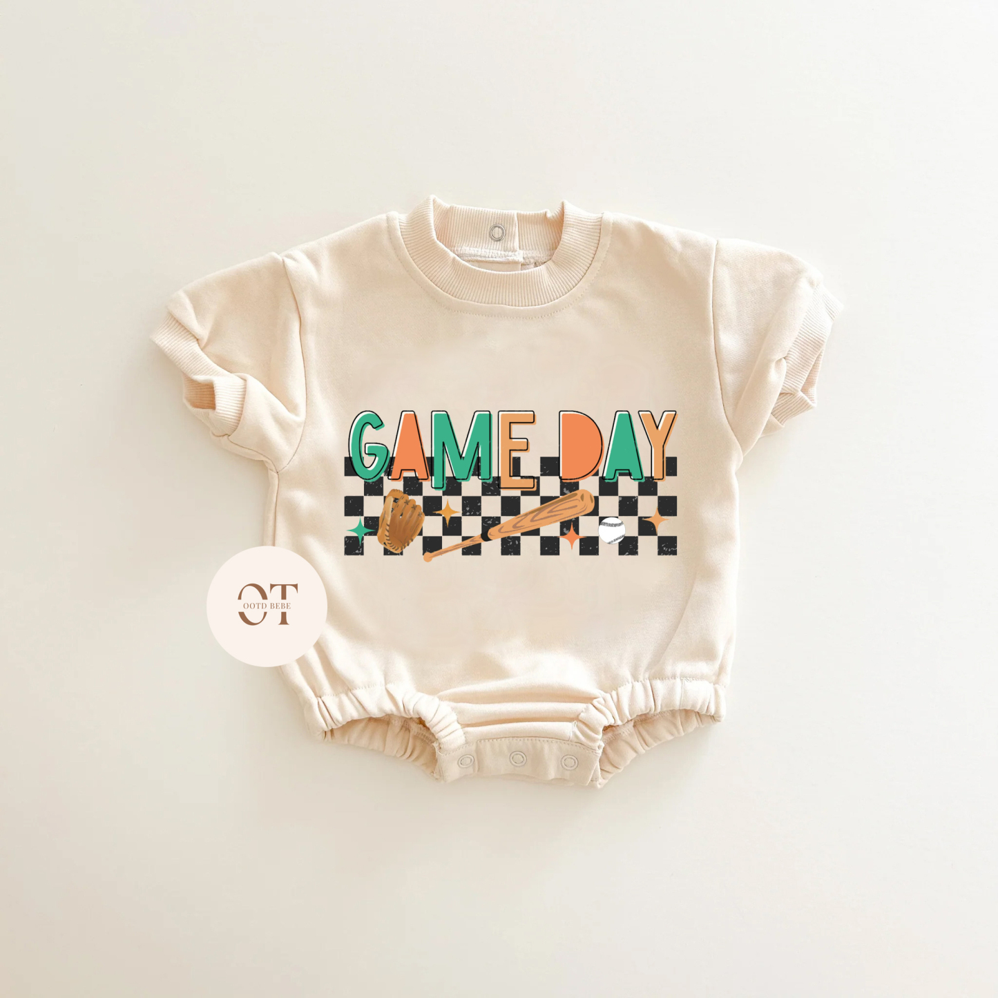 Baby Baseball Game Day Romper