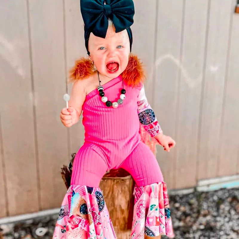 Baby  Print Romper.