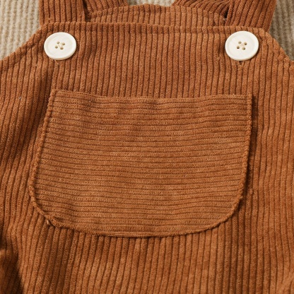 Baby Newborn Corduroy Overalls Romper