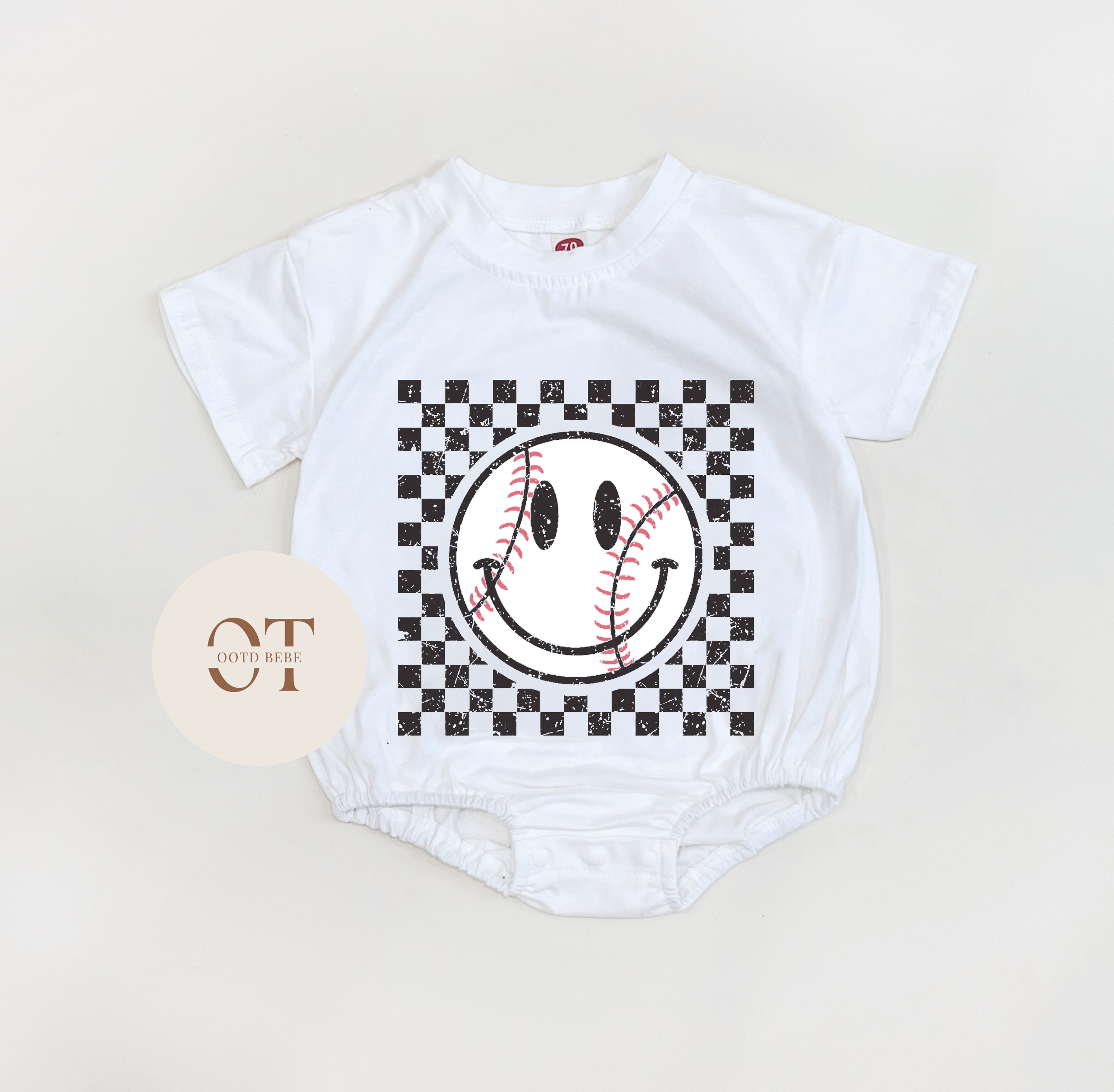Baby Baseball Bubble Romper