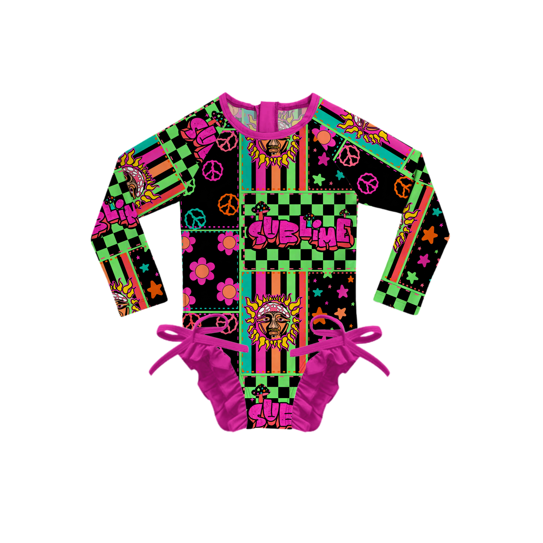 Baby Band Patchwork Swimsuit