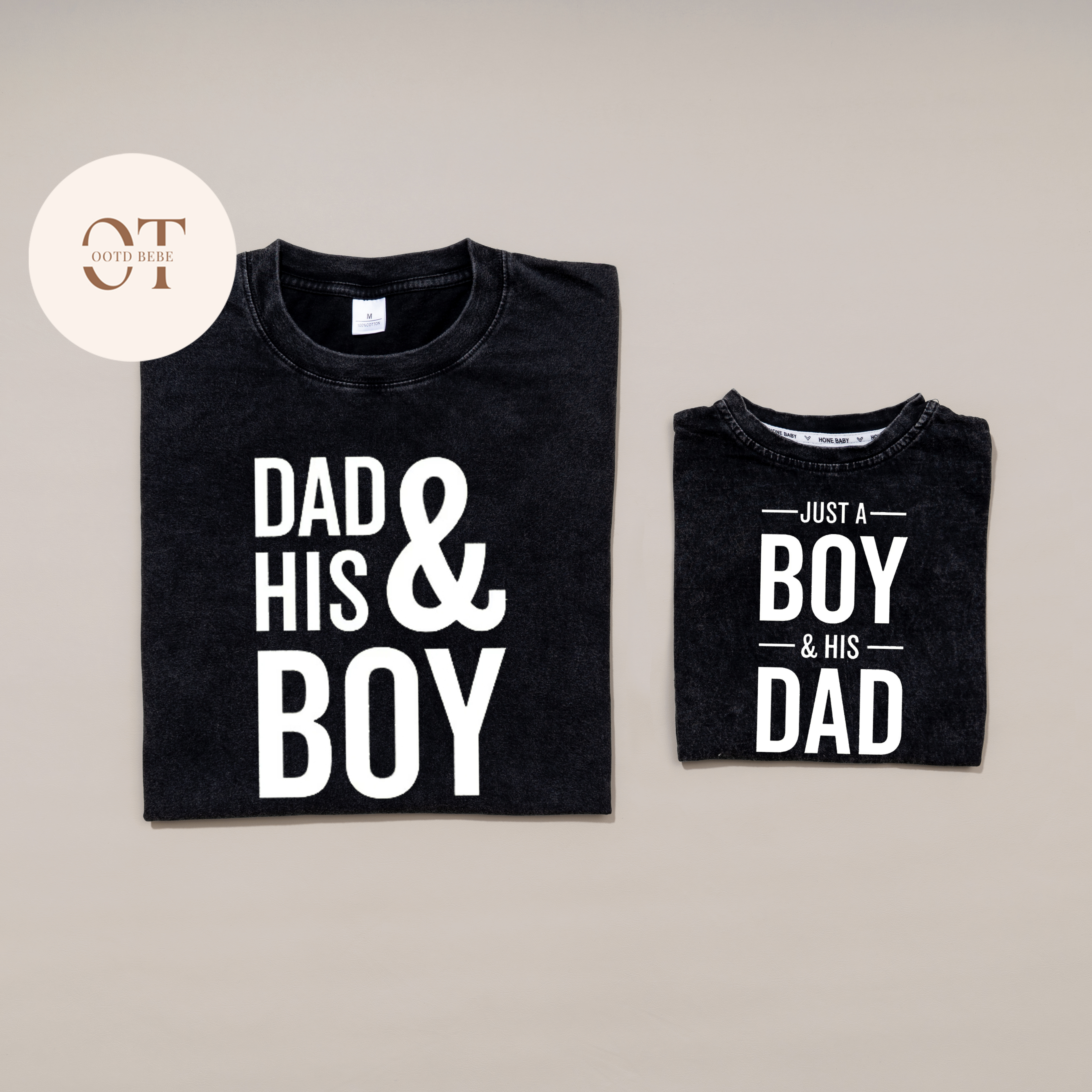 Dad & His Boy And Just A Boy & His Dad Short-sleeve T-shirt