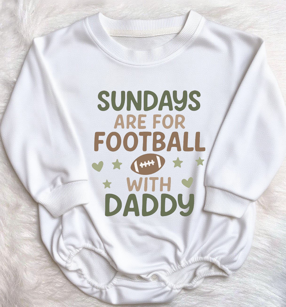Baby Sundays Are For Football With Daddy Romper