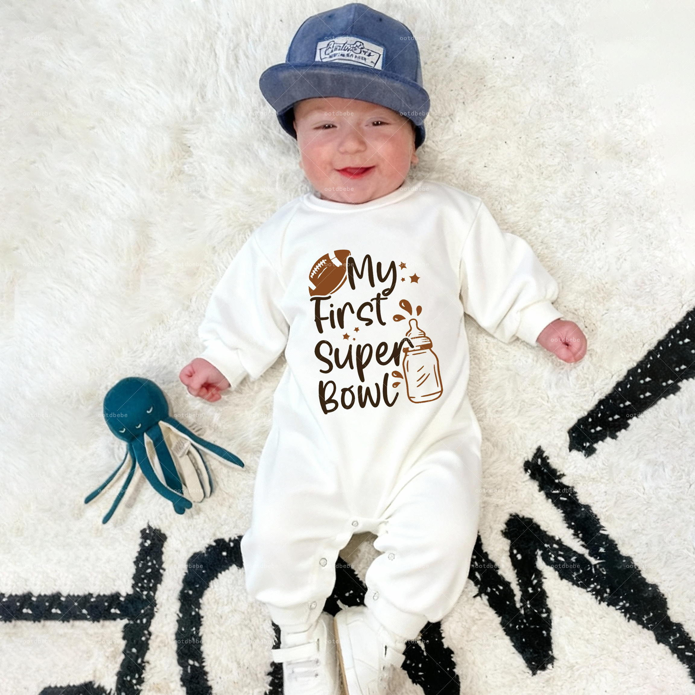 Baby My First Super Bowl Jumpsuit